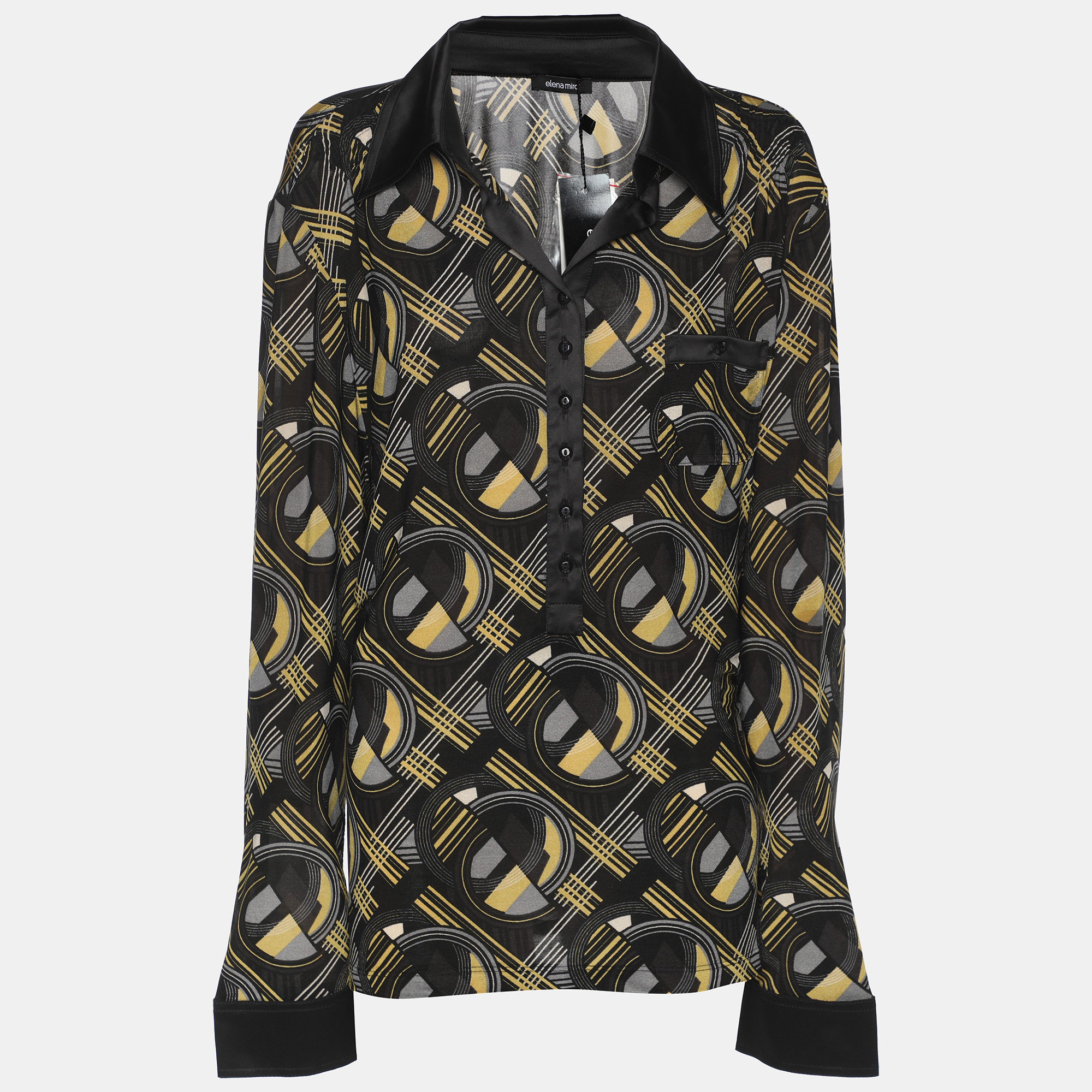 

Elena Miro Multicolor Printed Jersey Full Sleeve T-Shirt XXL