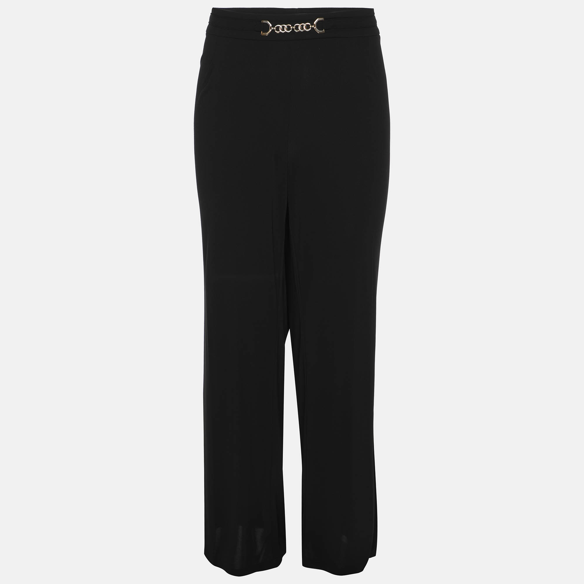 

Elena Miro Black Jersey Embellished Pants XXL