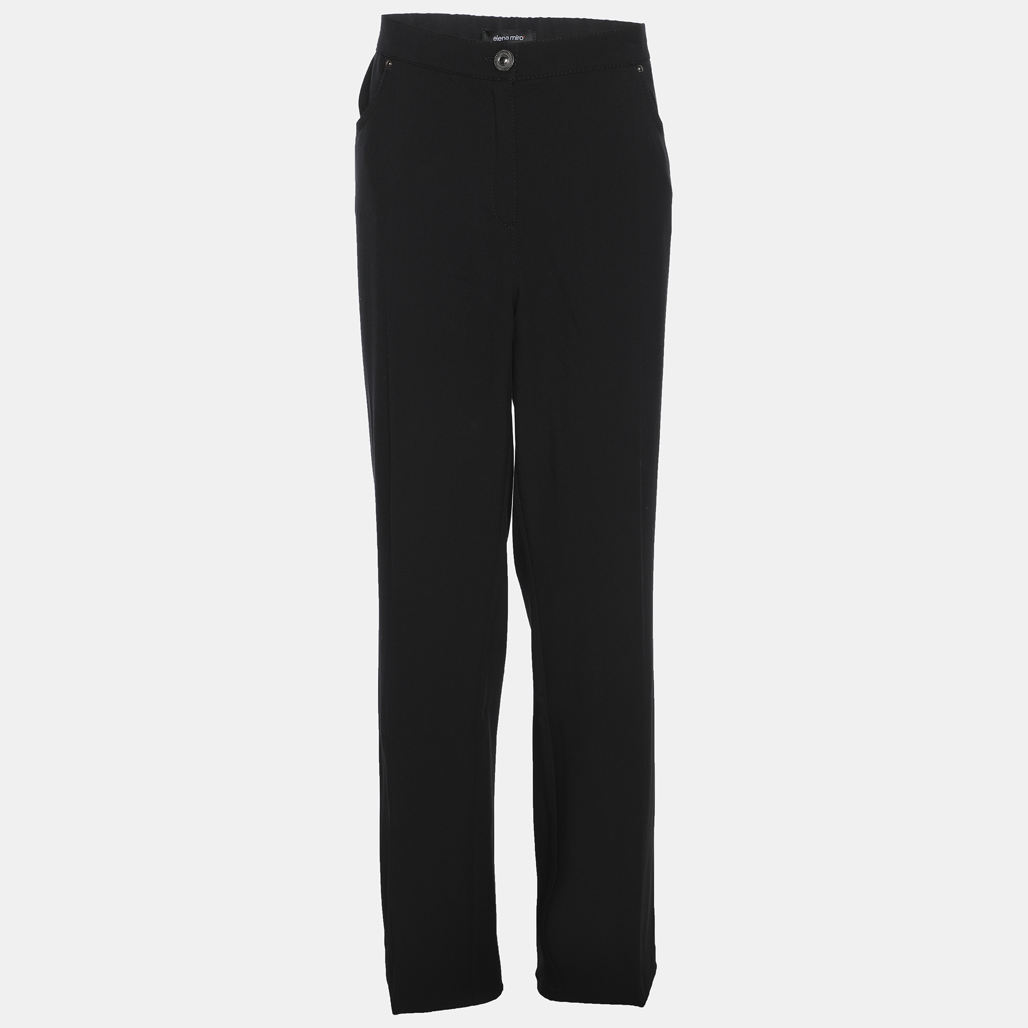 

Elena Miro Black Jersey Straight Pants XXL