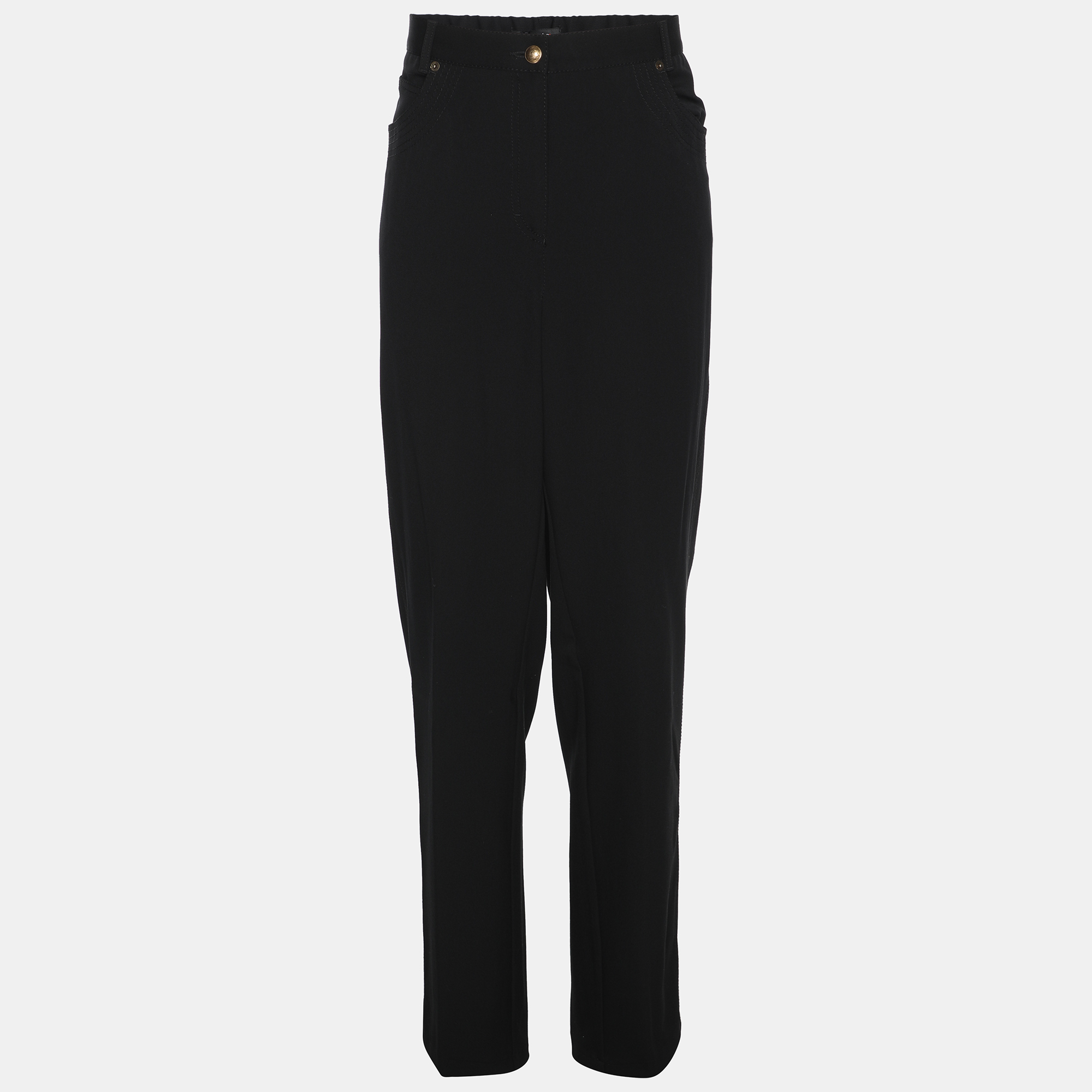 

Elena Miro Black Jersey Straight Pants XXL