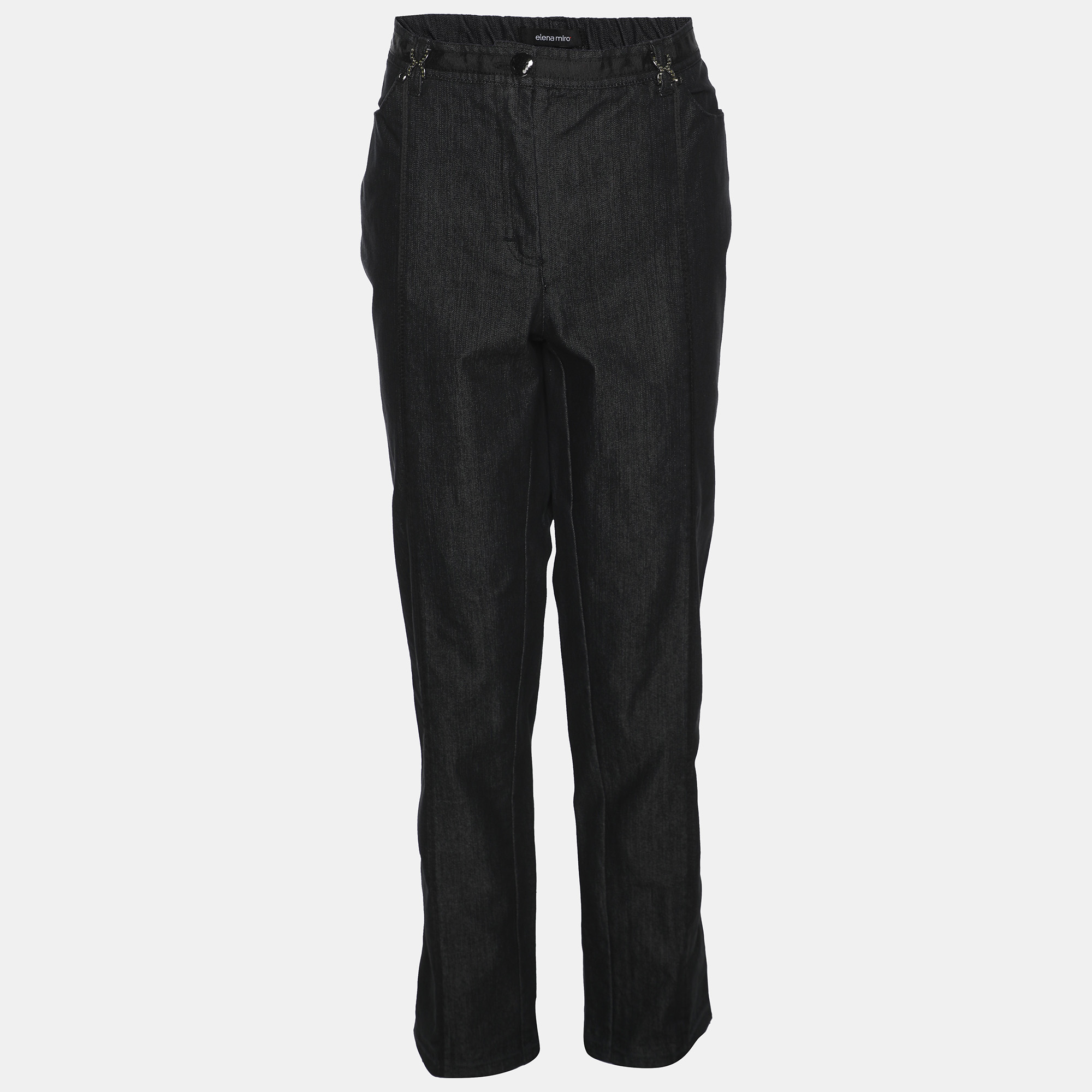 Pre-owned Elena Miro' Blue Denim Jeans Xxl