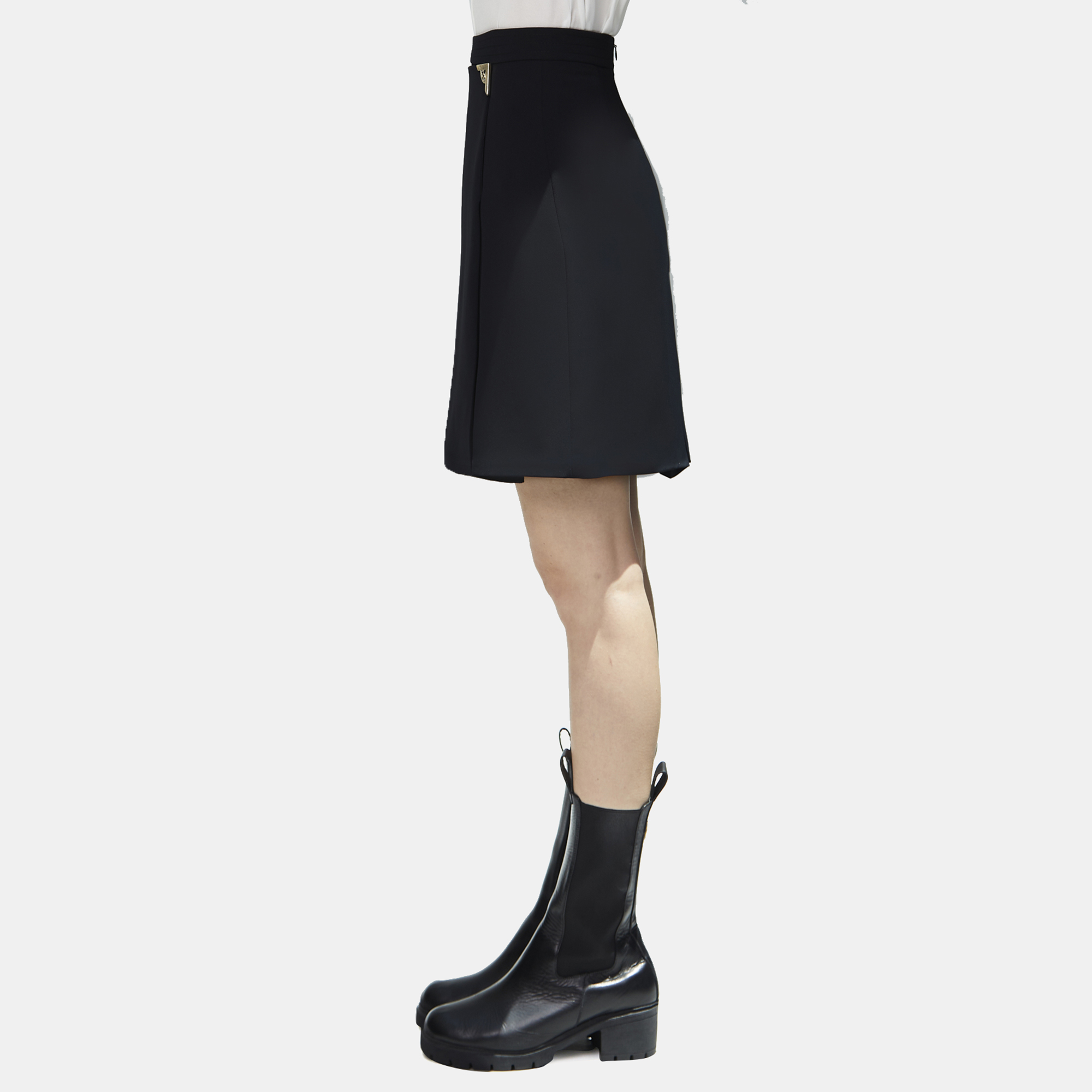 

Elie Saab Black A Line Skirt