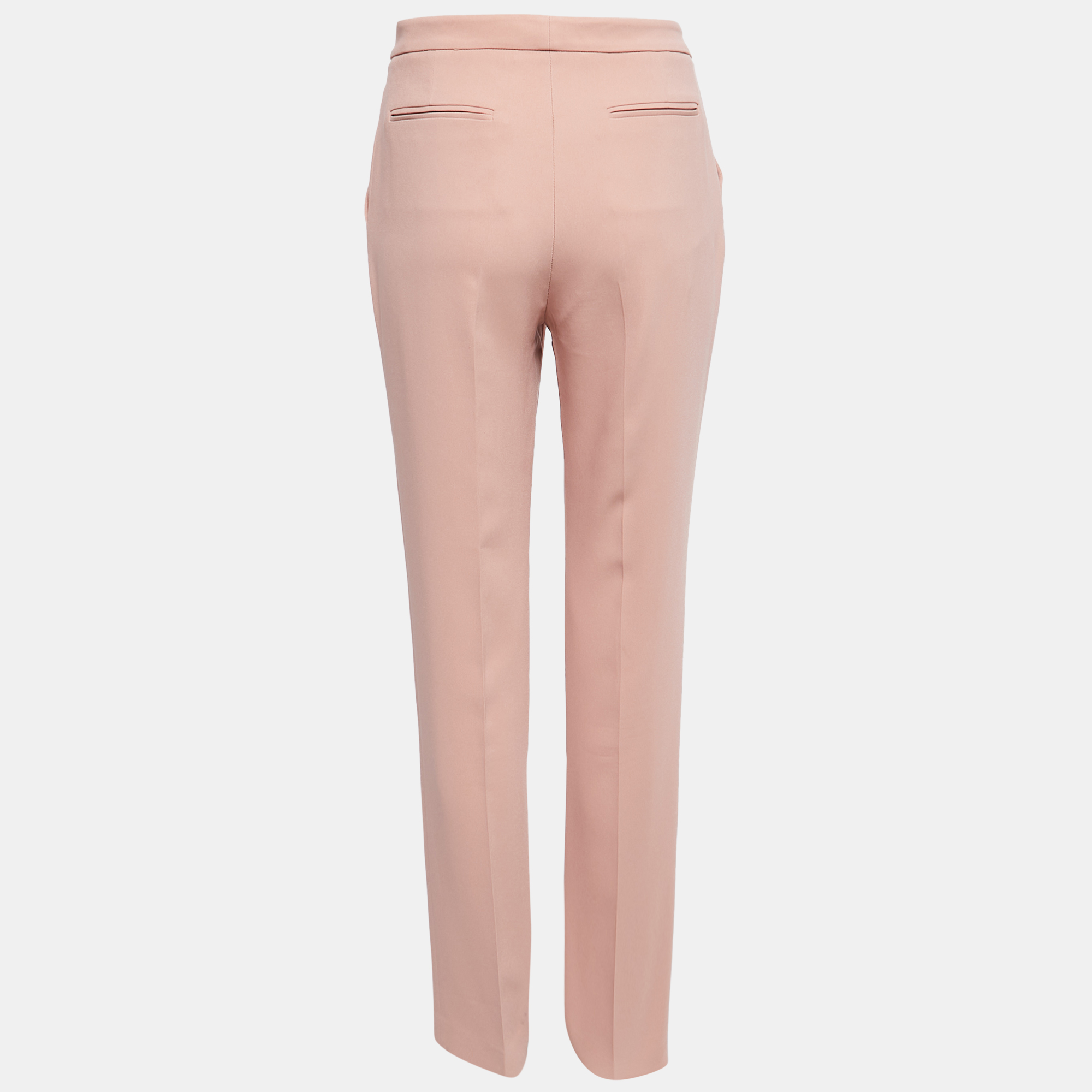 

Elie Saab Dusty Pink Crepe Tailored Trousers