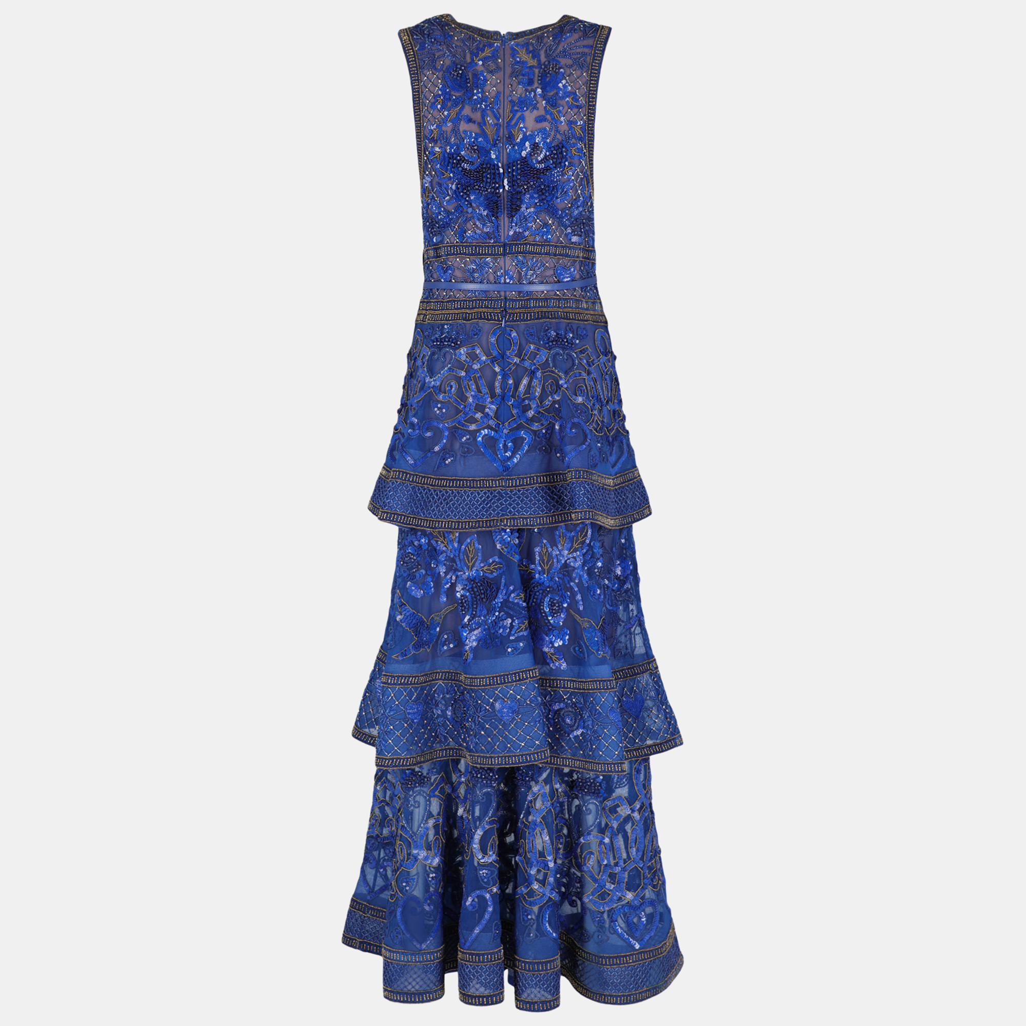 

Elie Saab Women's Synthetic Fibers Long Dress - Blue- M