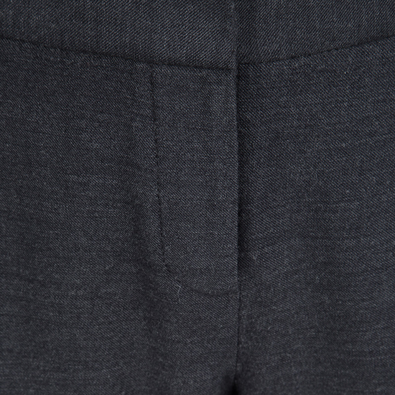 Pre-owned Elie Tahari Grey Wool Tailored Trousers S