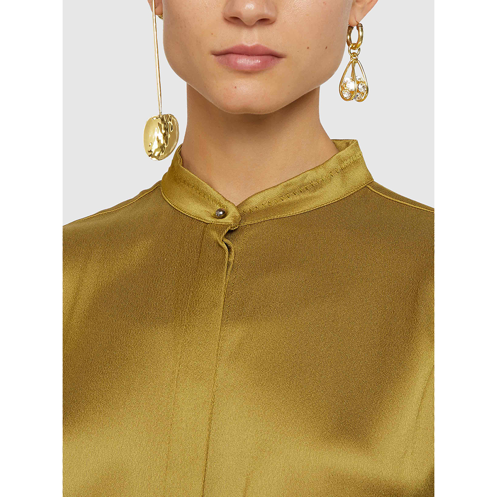 

Ellery Gold Asymmetrical Crystal and Gold-Plated Earrings