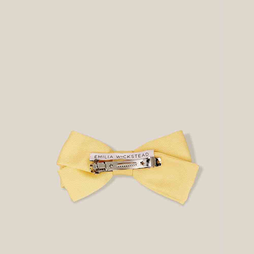 

Emilia Wickstead Yellow Cotton Maille Bow Hair Clip