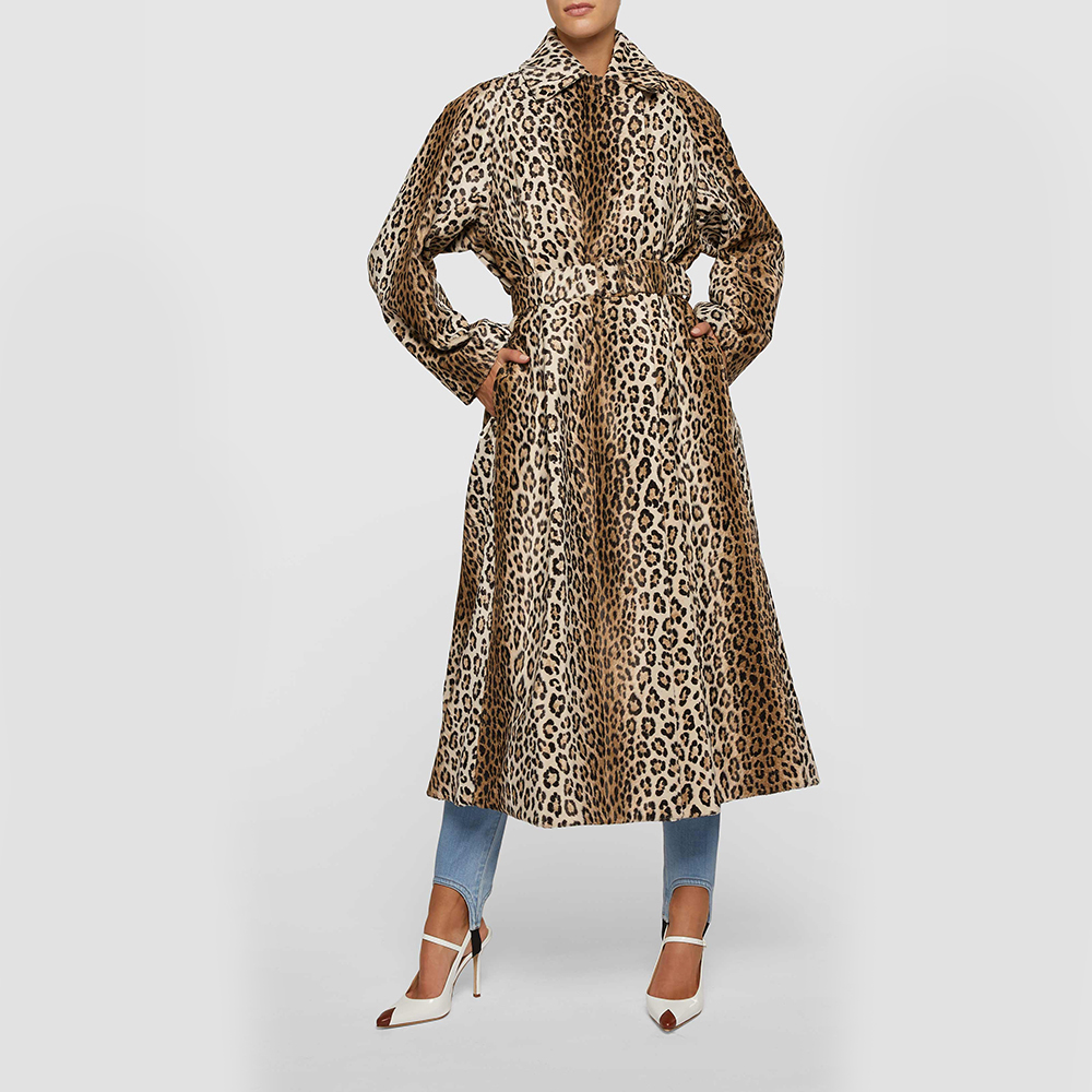 

Emilia Wickstead Animal Jill Leopard-Print Faux Fur Coat, Brown