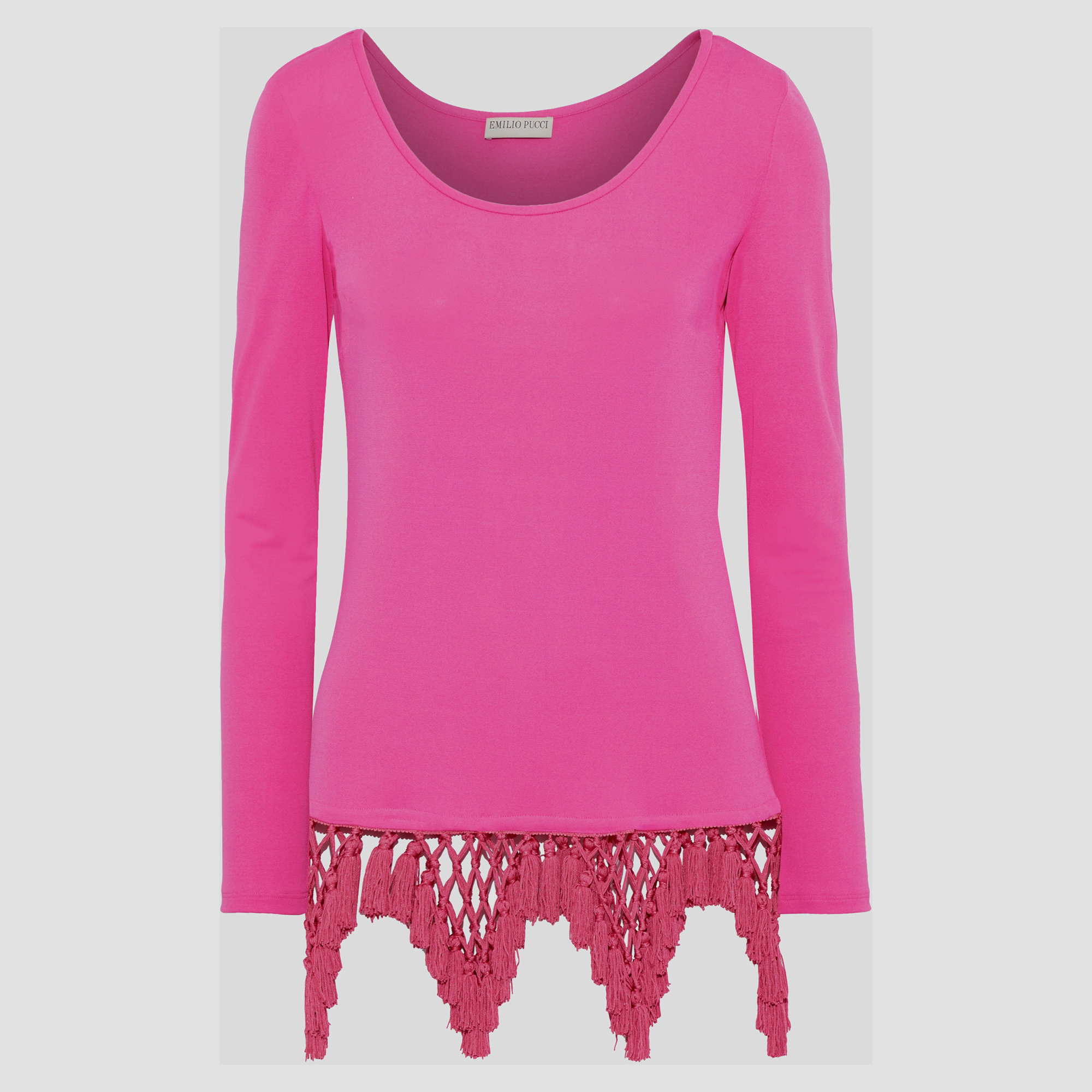 

Emilio Pucci Viscose Long Sleeved Top 40, Pink