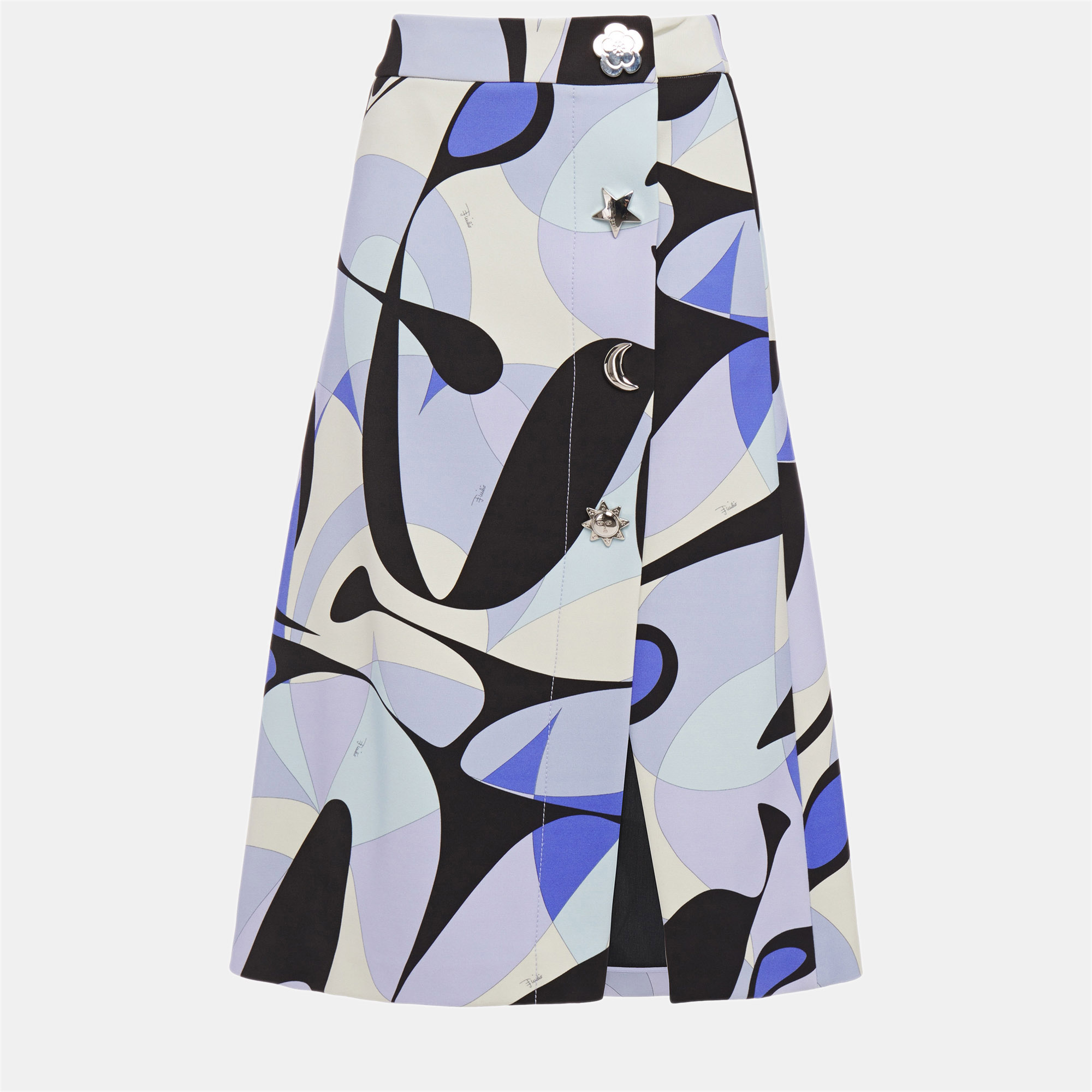 

Emilio Pucci Viscose Knee Length Skirt 38, Multicolor
