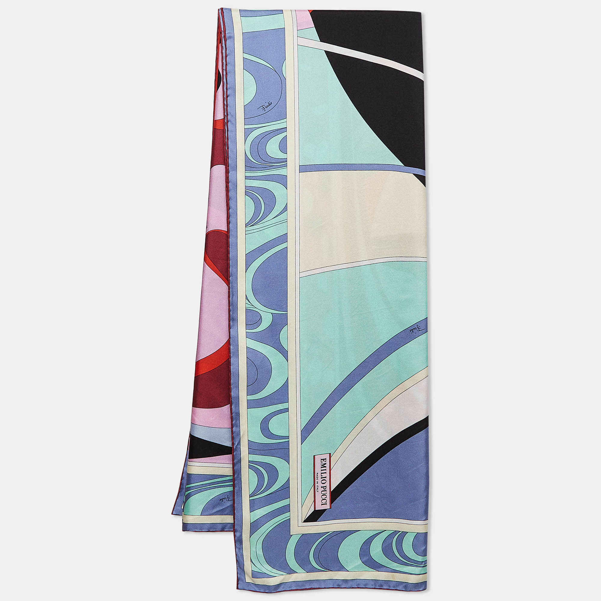 

Emilio Pucci Multicolor Mirei Print Silk Scarf