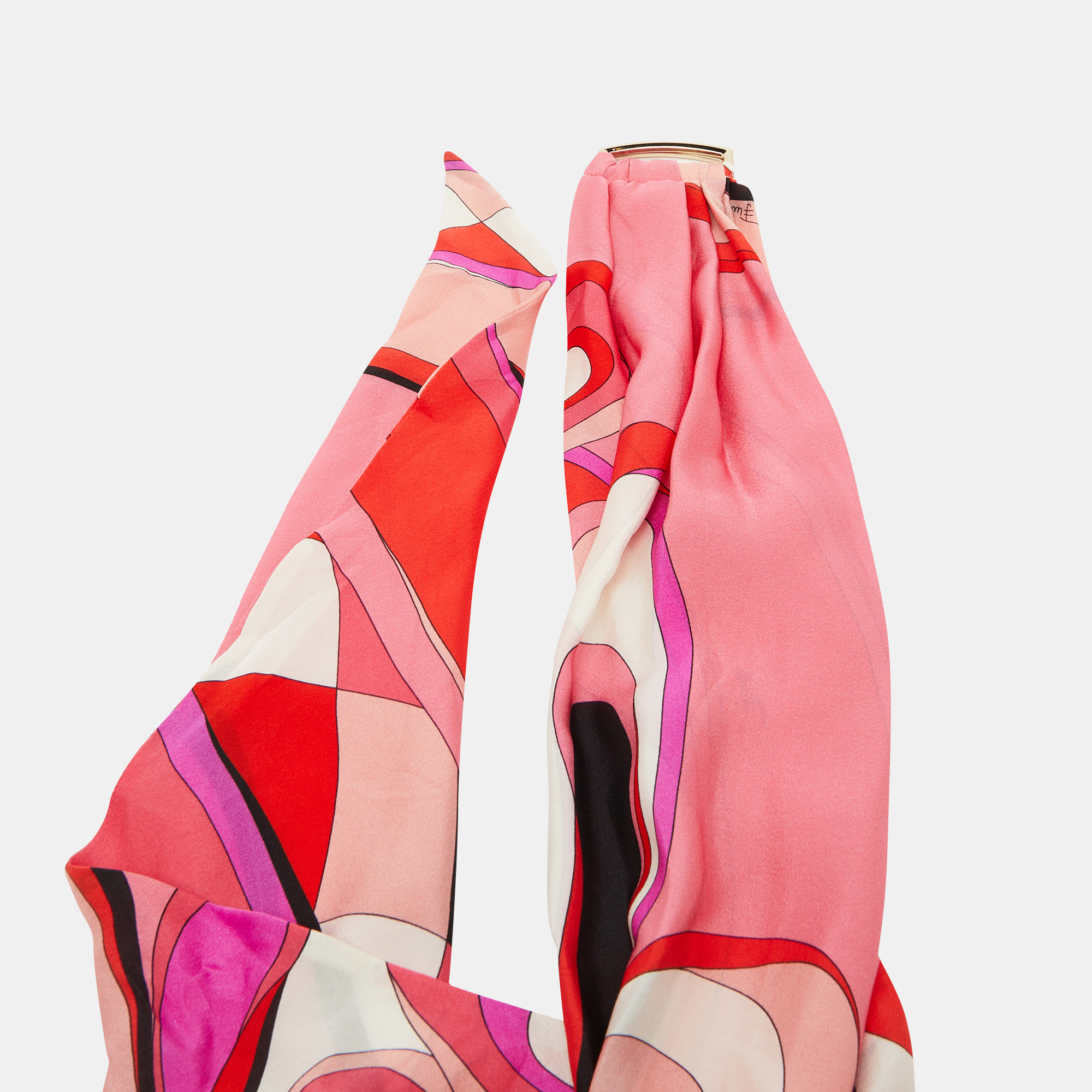 Emilio Pucci Multicolor Printed Silk Belt 