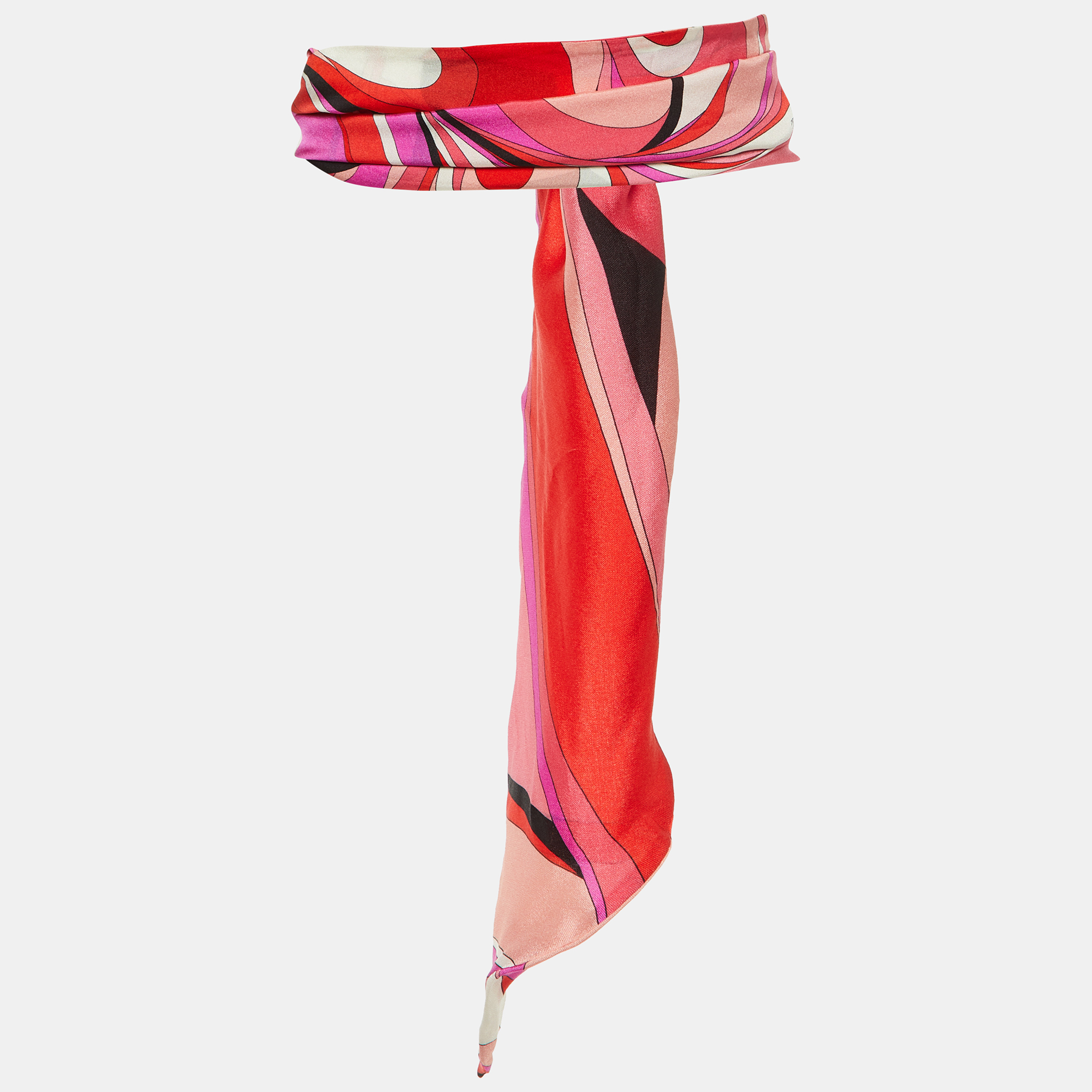 

Emilio Pucci Multicolor Printed Silk Belt