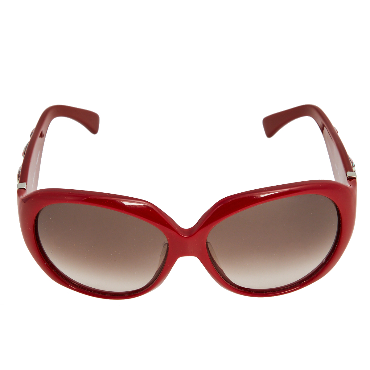 

Emilio Pucci Red/Brown EP614S Oversized Sunglasses