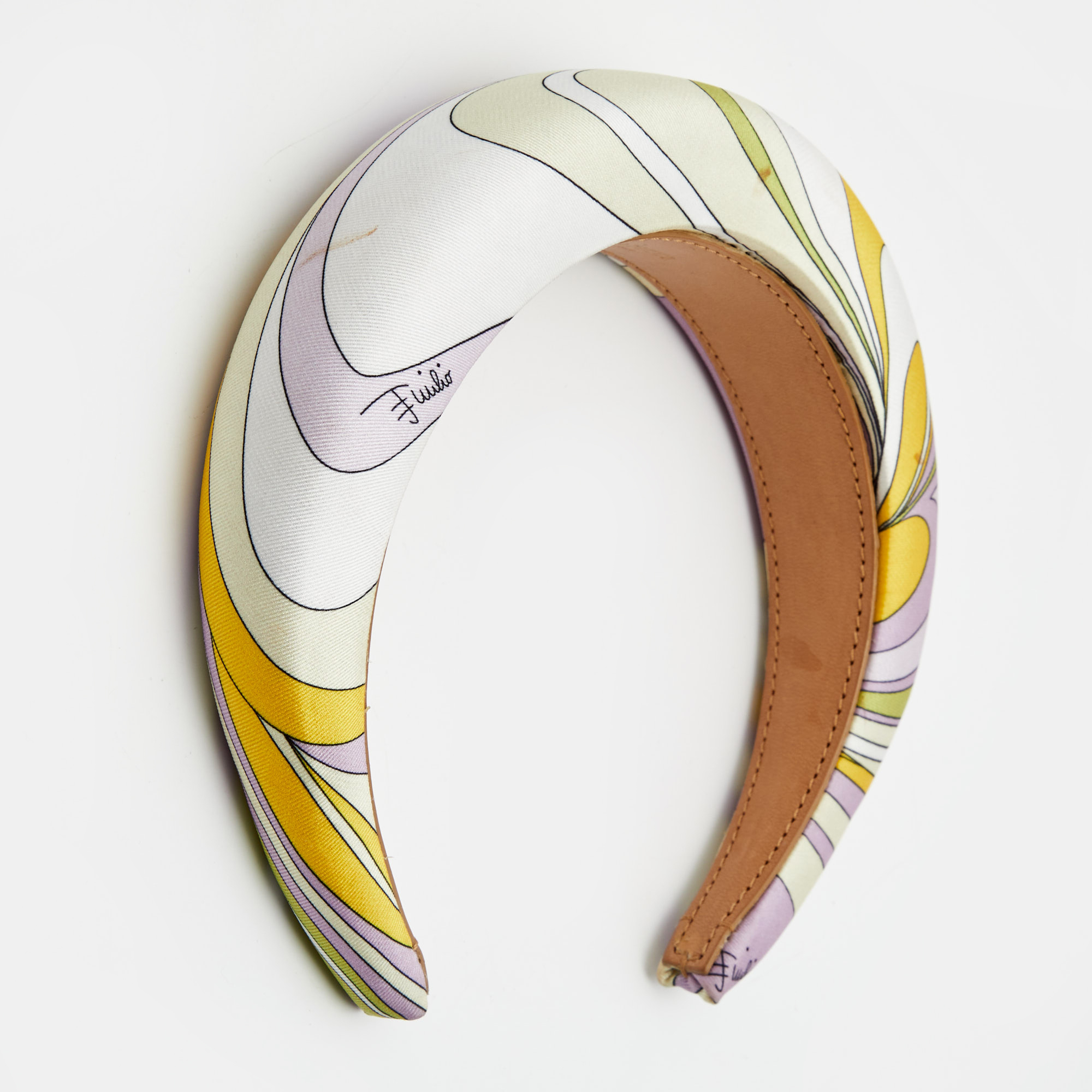 

Emilio Pucci Multicolor Printed Satin Hair Band