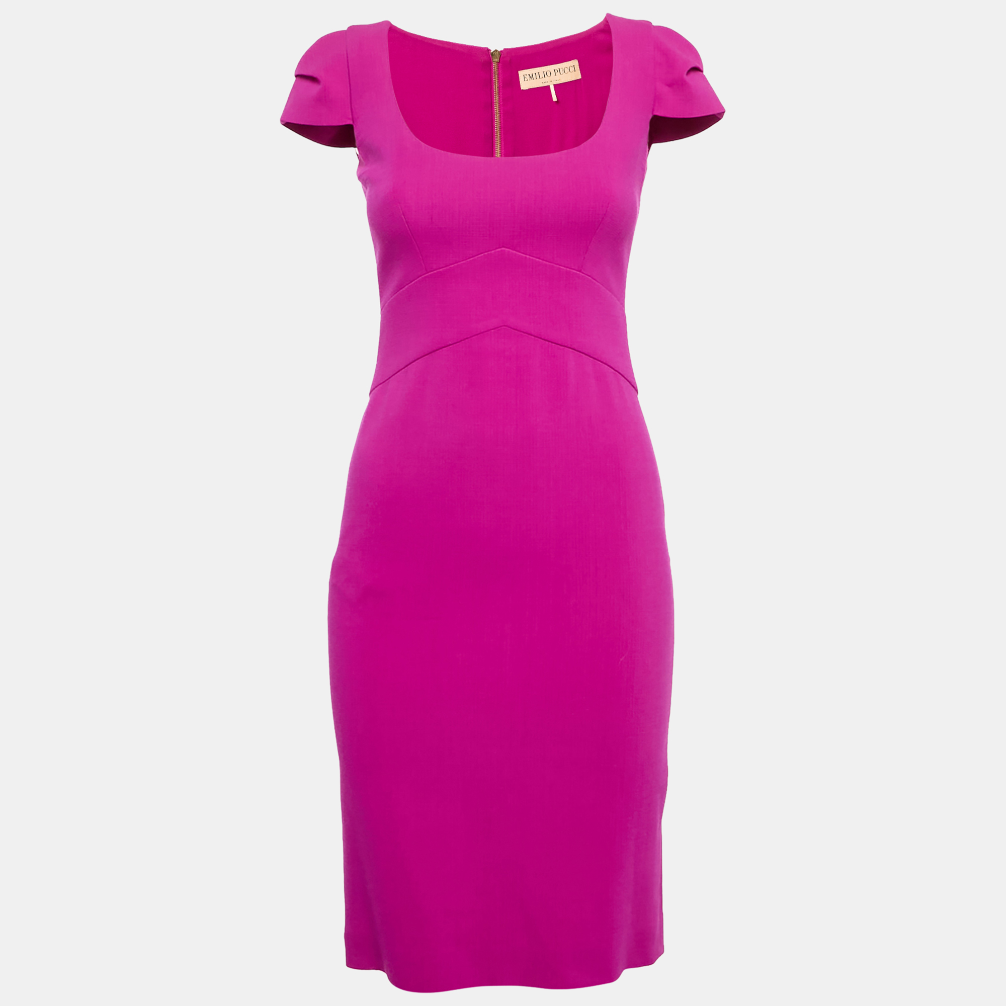 

Emilio Pucci Pink Wool Sheath Dress S
