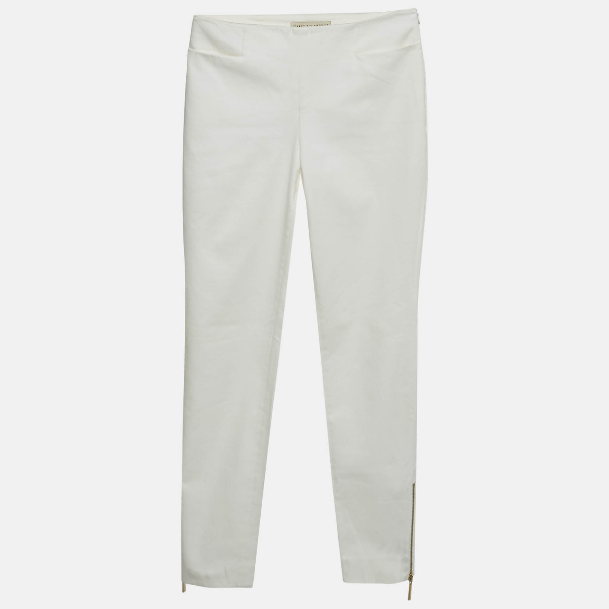 

Emilio Pucci White Cotton Gabardine Trousers S