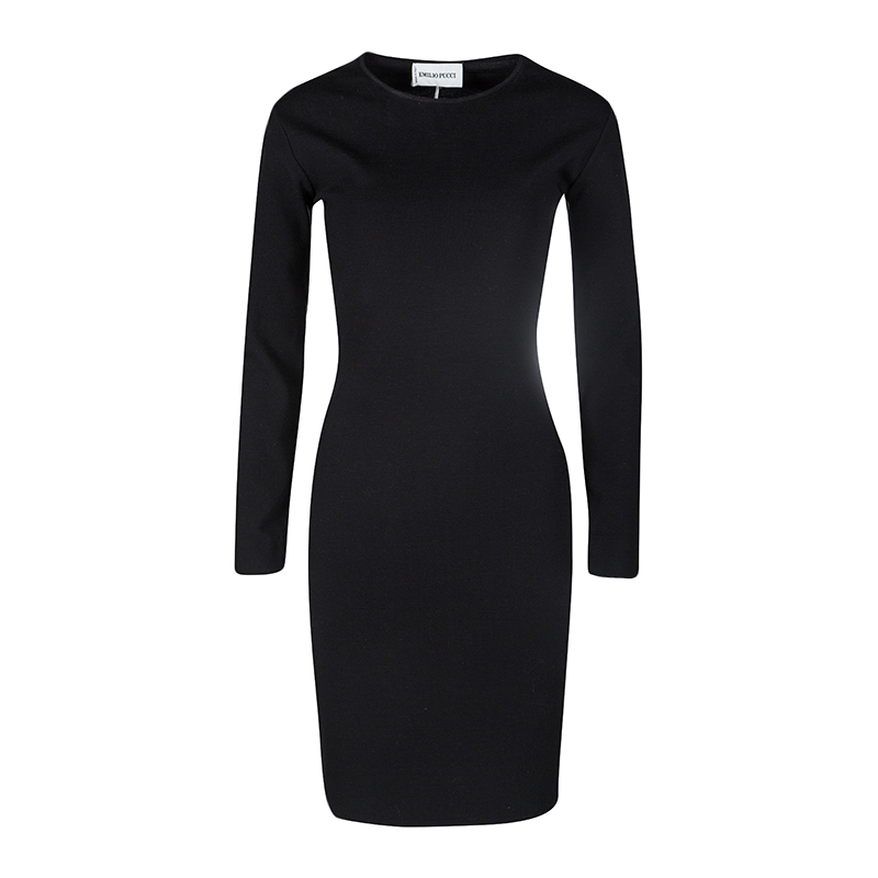 black wool dress long sleeve