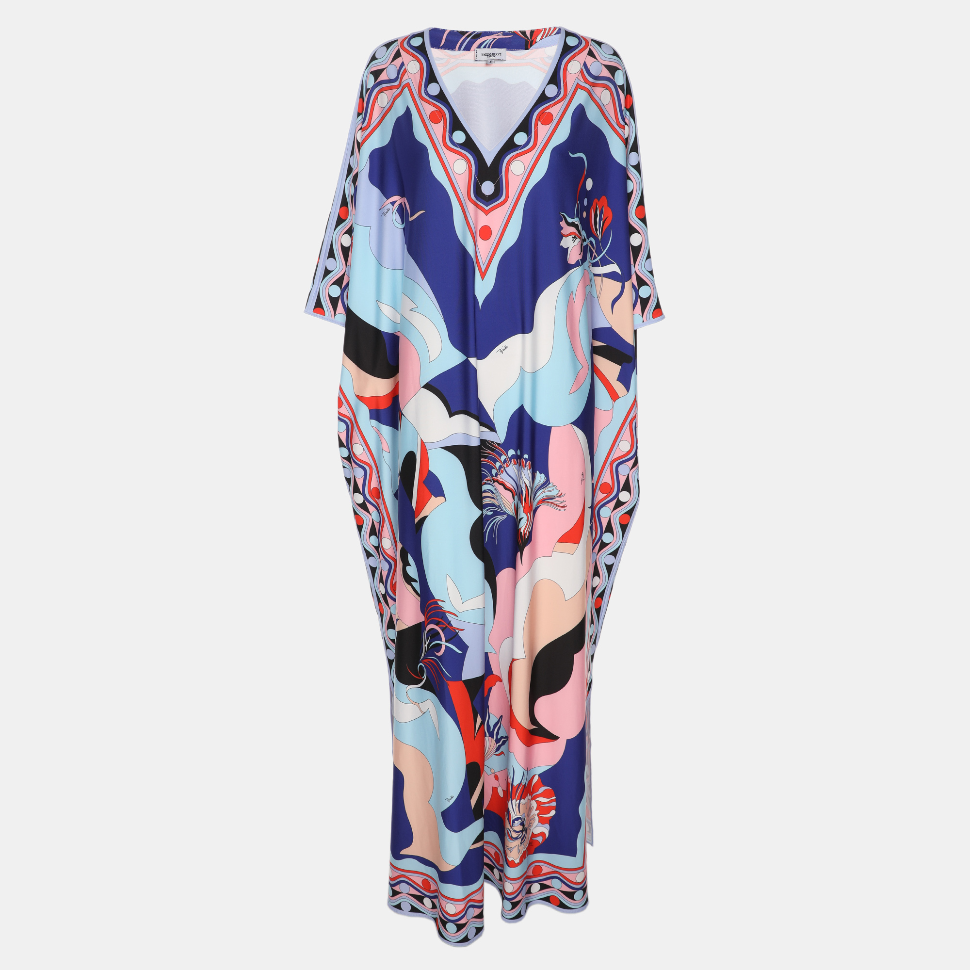 

Emilio Pucci Multicolor Printed Jersey Kaftan Dress M