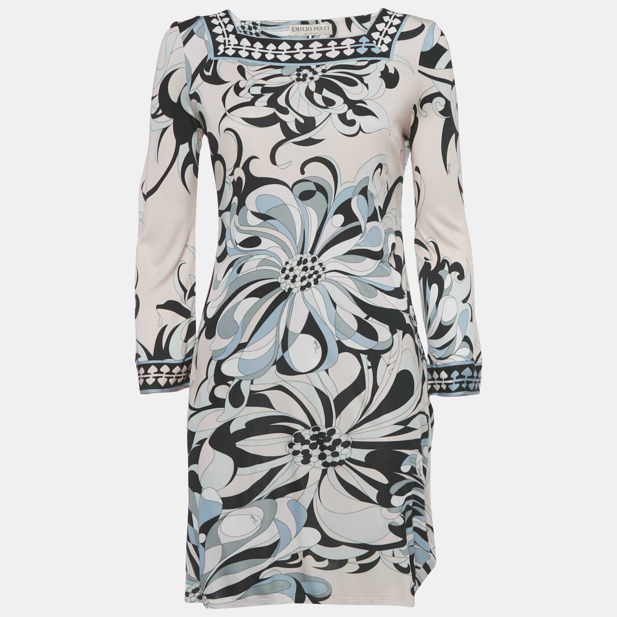 Pre-owned Pucci Multicolor Printed Jersey Mini Dress M