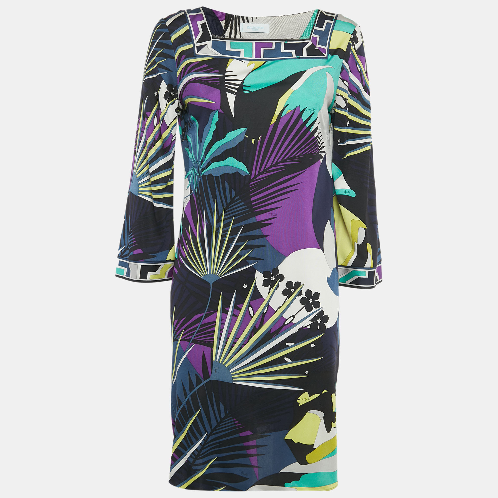 

Emilio Pucci Multicolor Printed Silk Mini Dress L