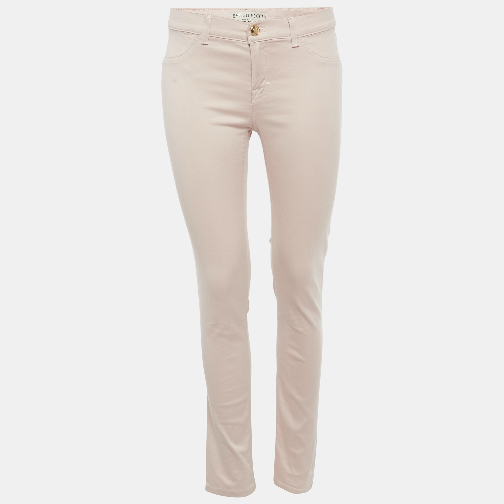

Emilio Pucci Pink Cotton Low Waist Jeans M Waist 28"