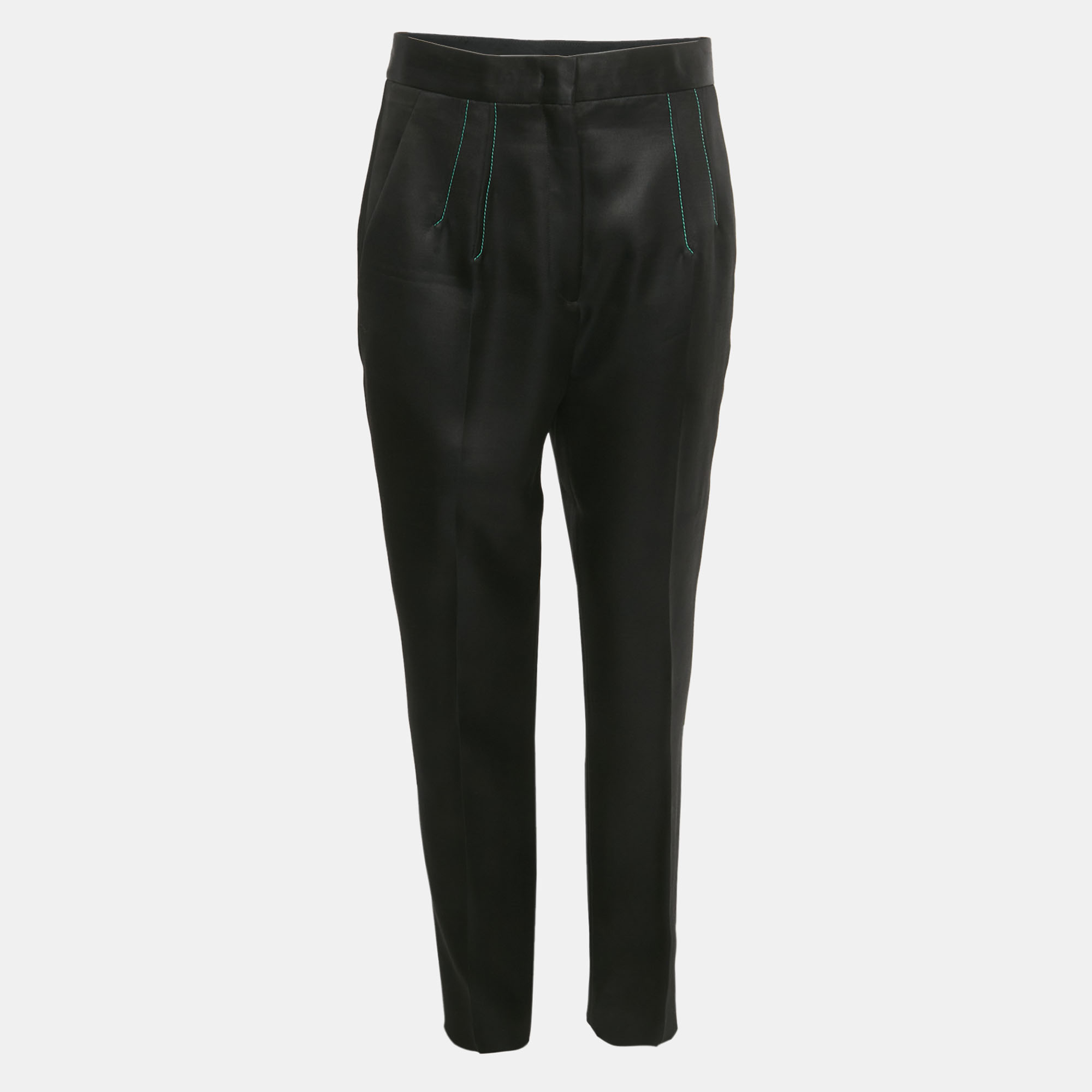PUCCI Pre-owned Black Wool Blend Trousers M