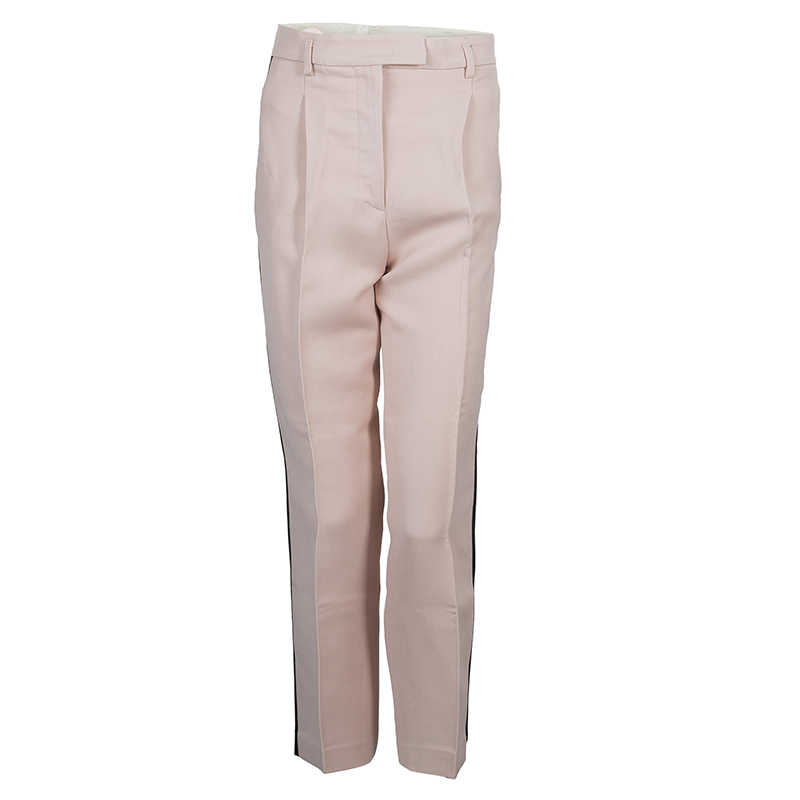 

Emilio Pucci Pink Contrast Side Panel Detail Trousers S