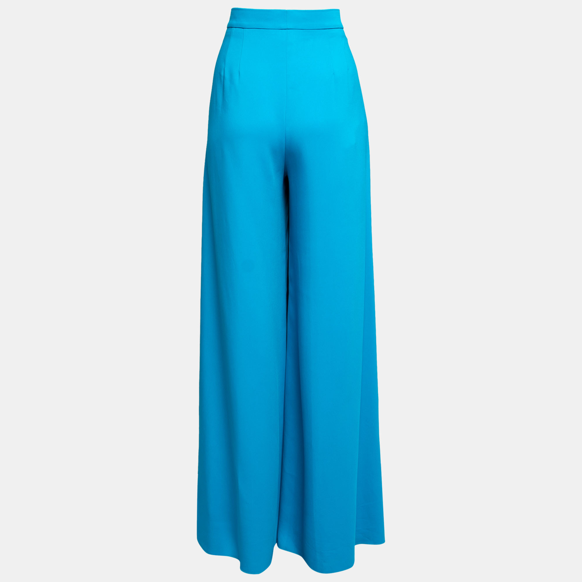 

Emilio Pucci Blue Crepe High Waisted Palazzo Trousers