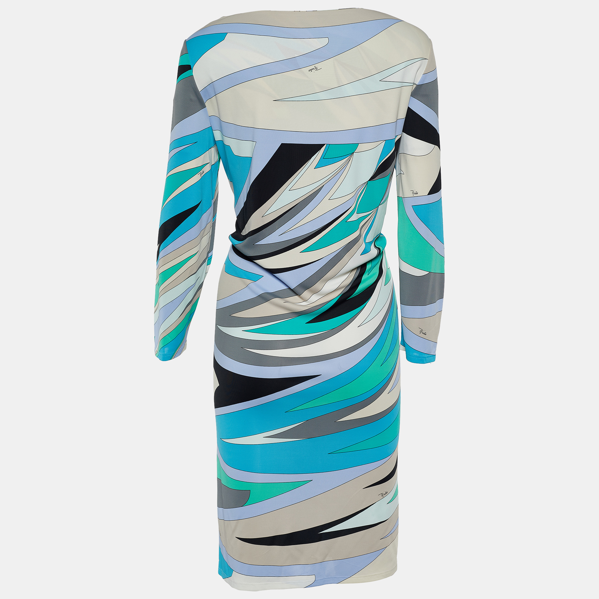 

Emilio Pucci Multicolor Printed Jersey Shift Dress