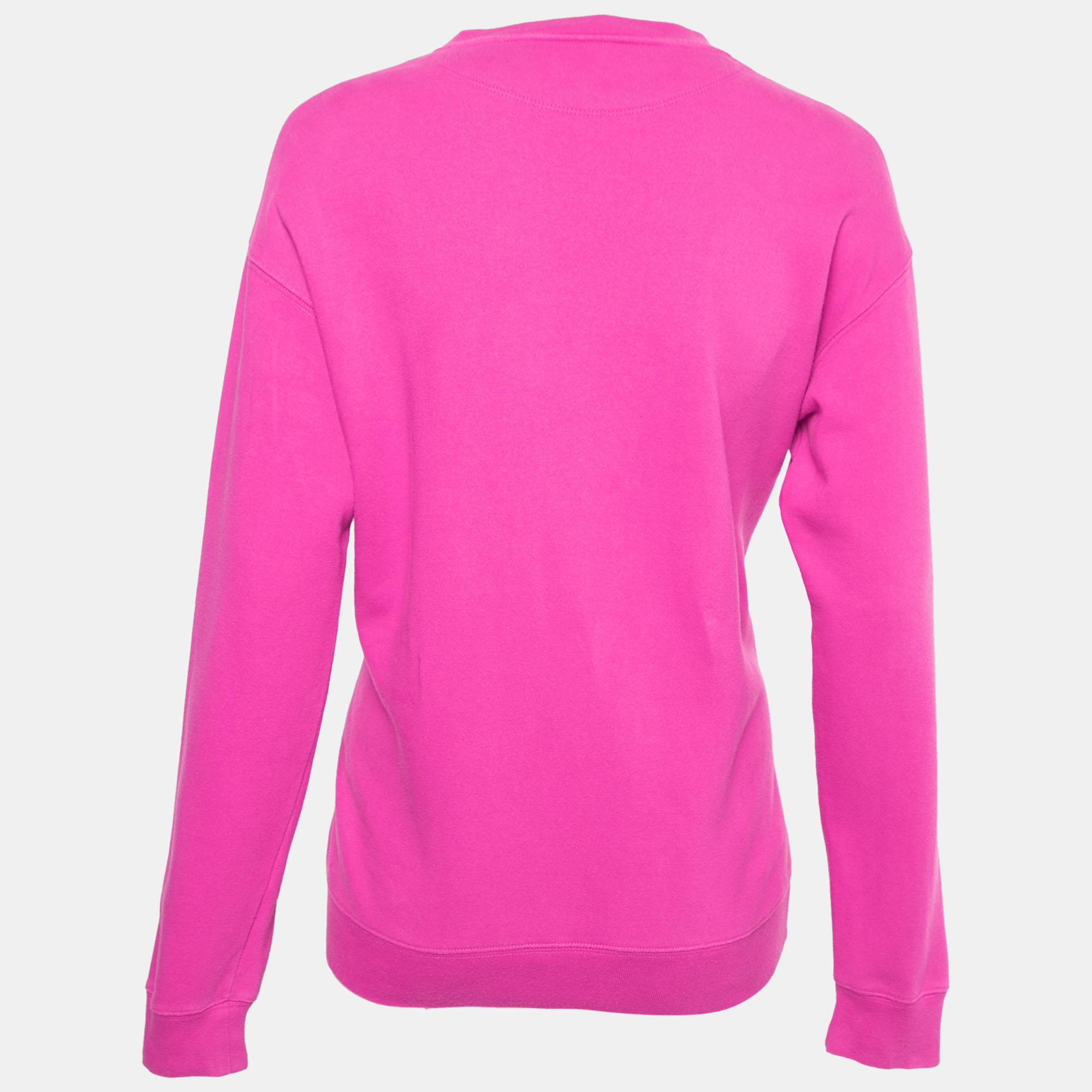 

Emilio Pucci Pink Sequin Logo Cotton Crew Neck Sweatshirt