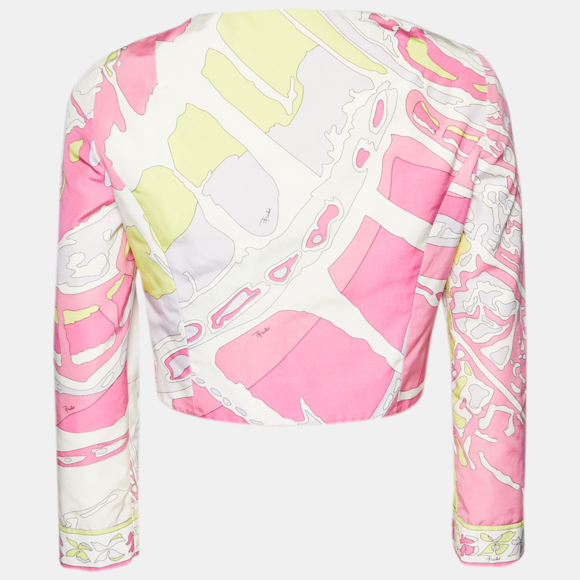 

Emilio Pucci Multicolor Cotton & SiIlk Cropped Shrug