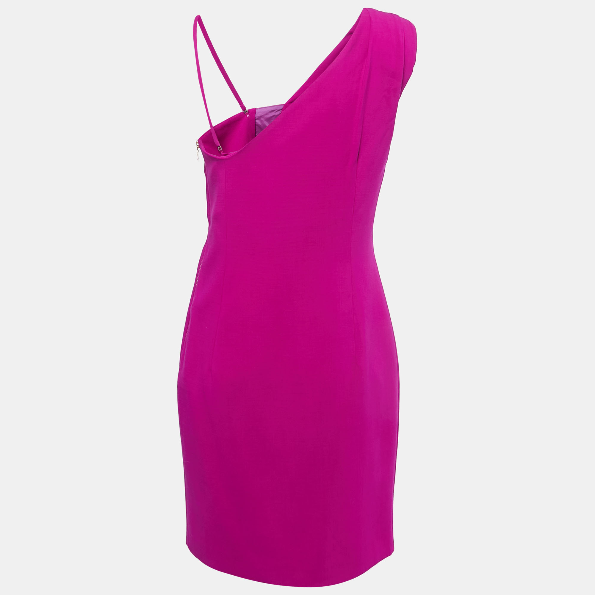 

Emilio Pucci Pink Wool Pleated Sleeveless Dress