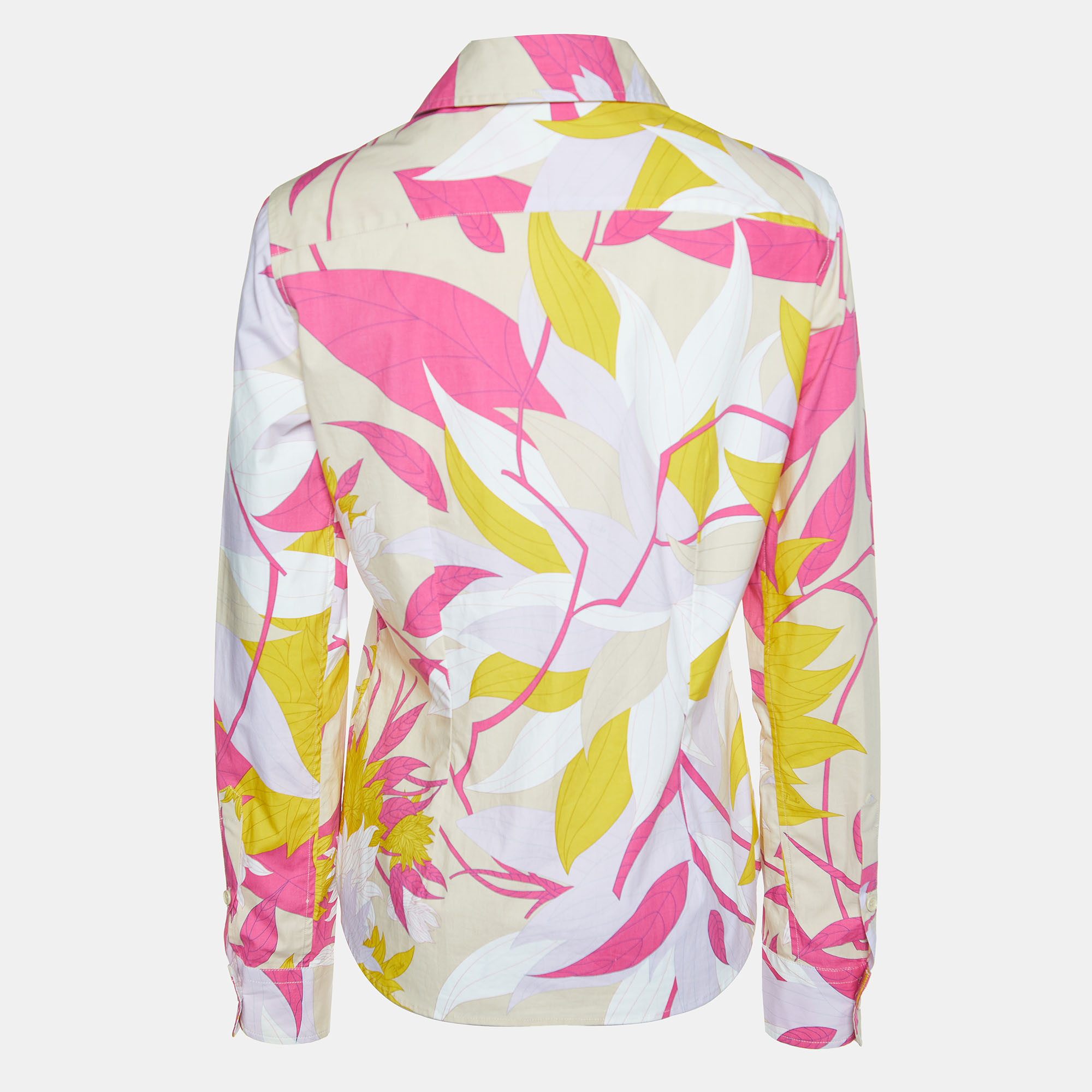 

Emilio Pucci Multicolor Cotton Button Front Shirt