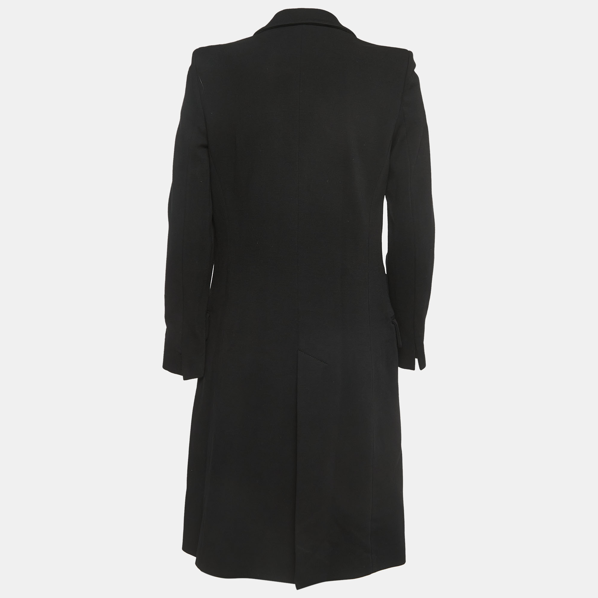 

Emilio Pucci Black Knit Single Breasted Coat