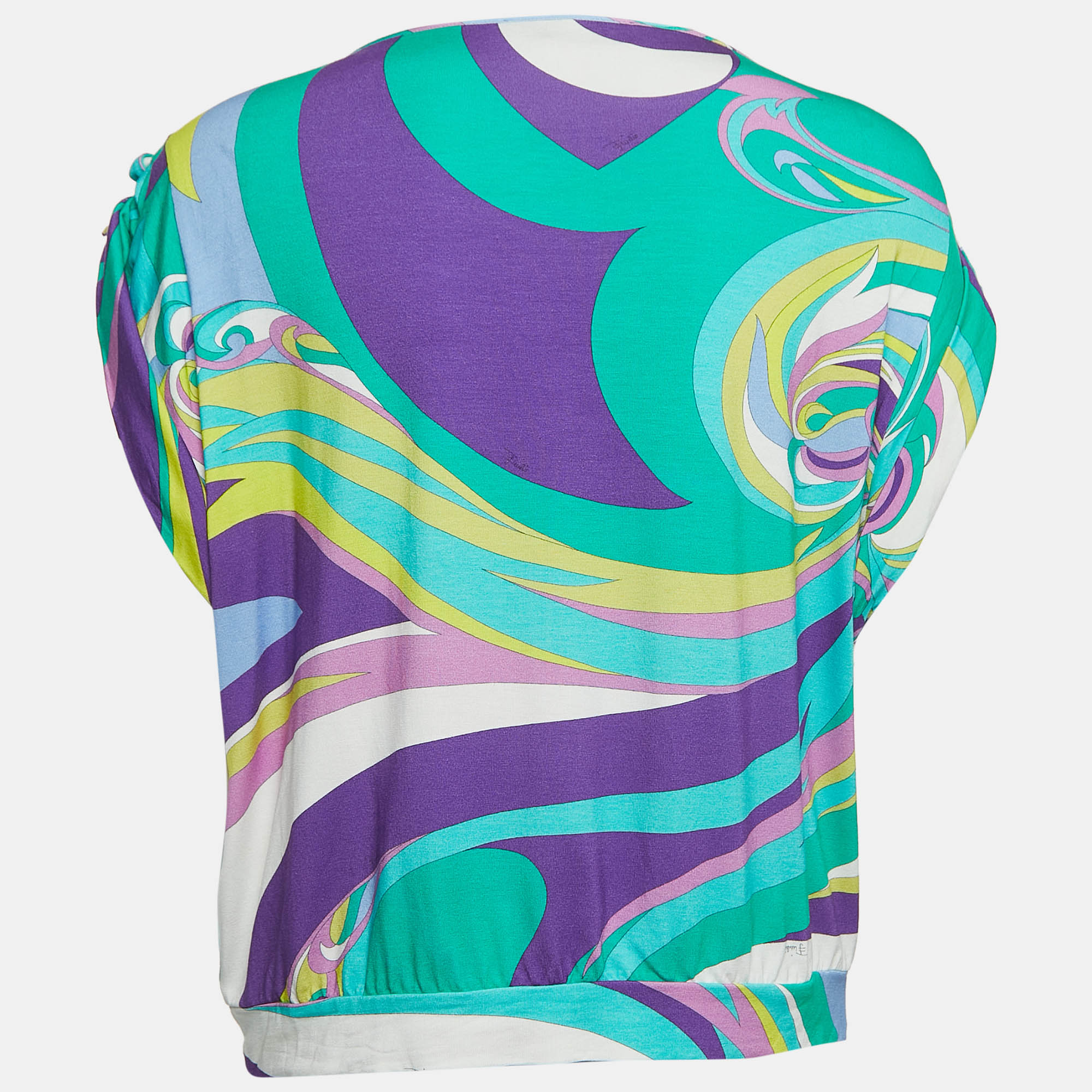 

Emilio Pucci Multicolor Print Knit Top