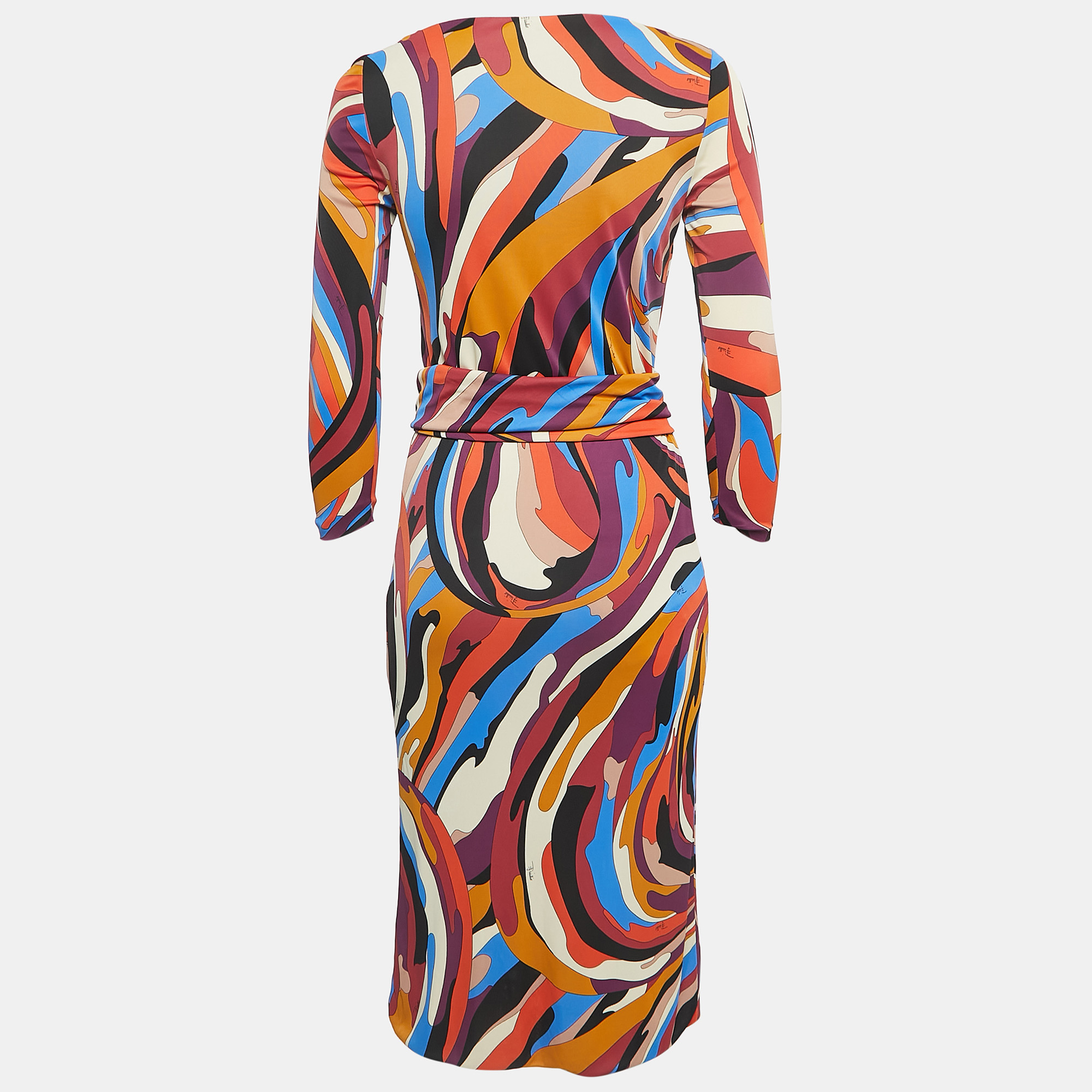 

Emilio Pucci Multicolor Printed Jersey Midi Dress