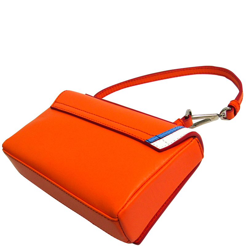 

Emilio Pucci Orange Leather Micro Pilot Shoulder Bag