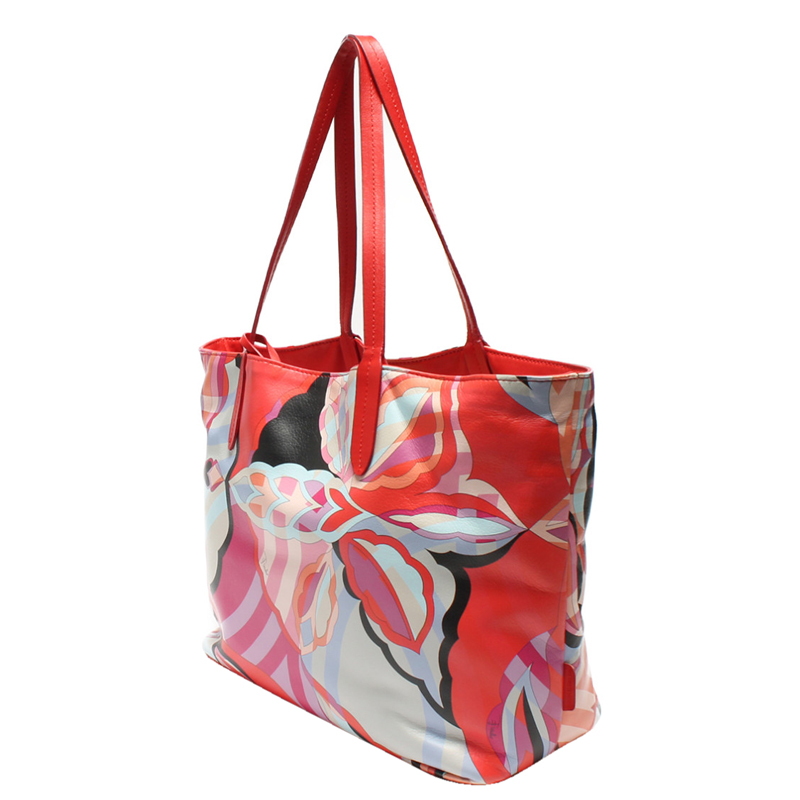 

Emilio Pucci Multicolor Floral Tote Bag