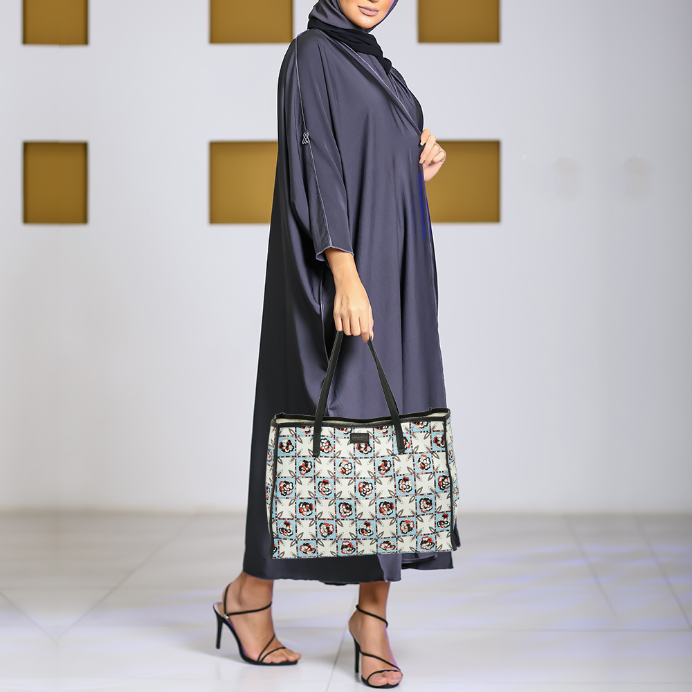 

Emilio Pucci Multicolor Printed Fabric Tote