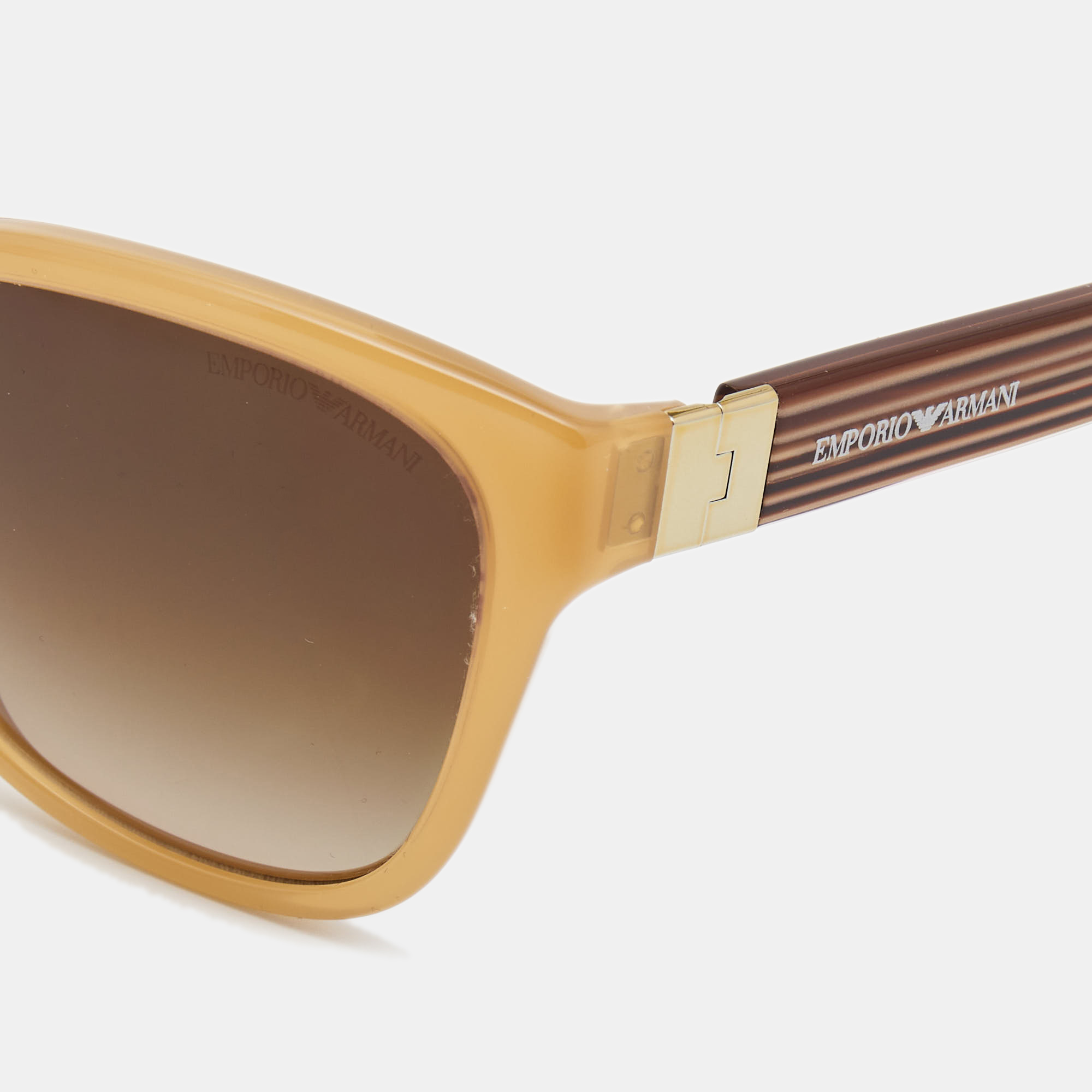 

Emporio Armani Brown Gradient Square Sunglasses