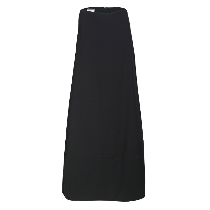 Pre Owned Emporio Armani Black Gonna Maxi Skirt L