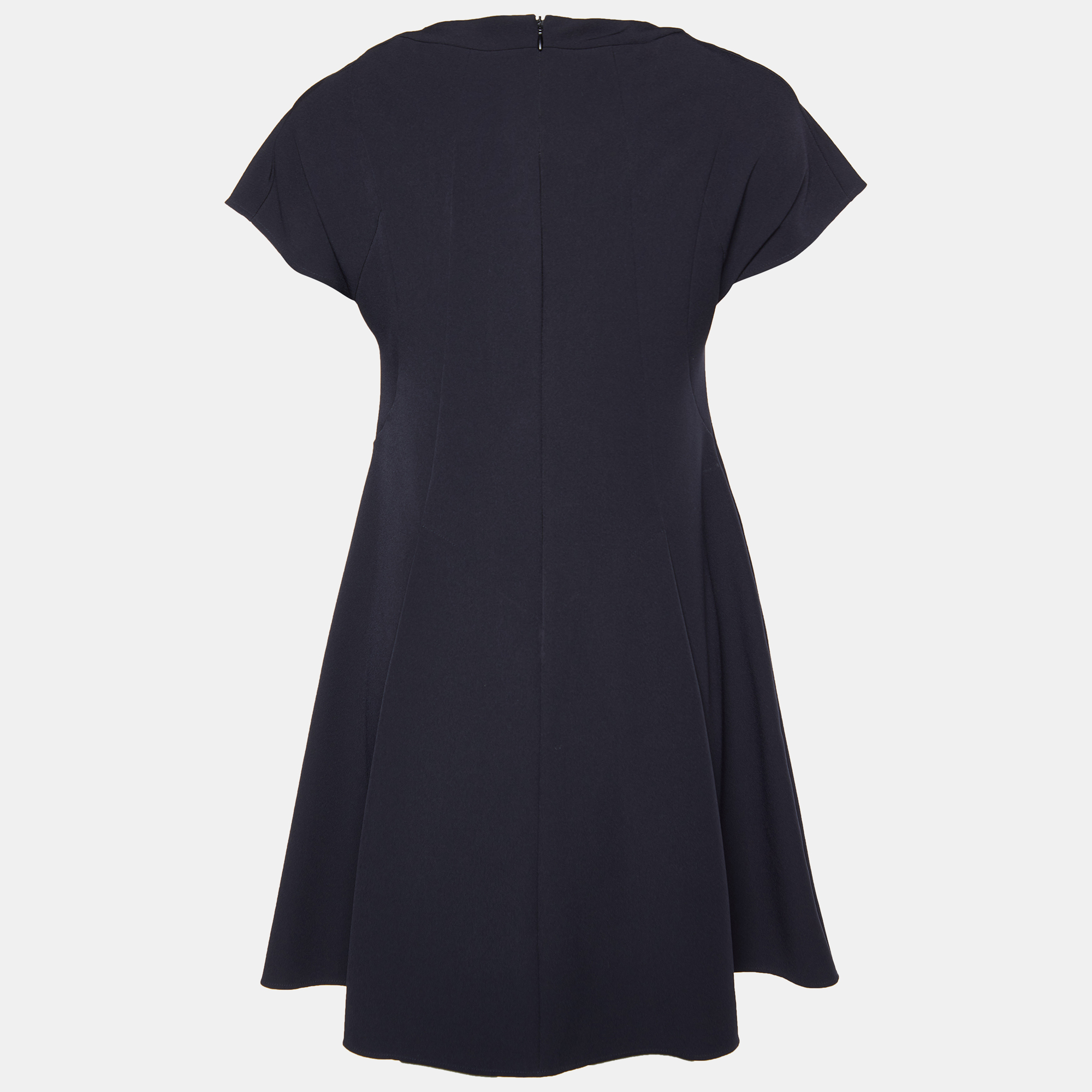 

Emporio Armani Black Crepe Knee Length Dress