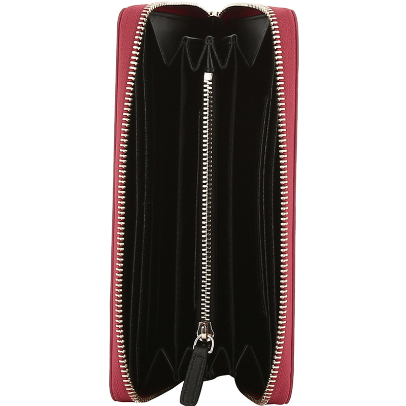 

Emporio Armani Red Leather Zip Around Wallet