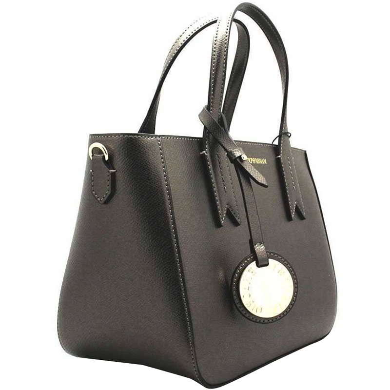 

Emporio Armani Dark Grey Leather Tote