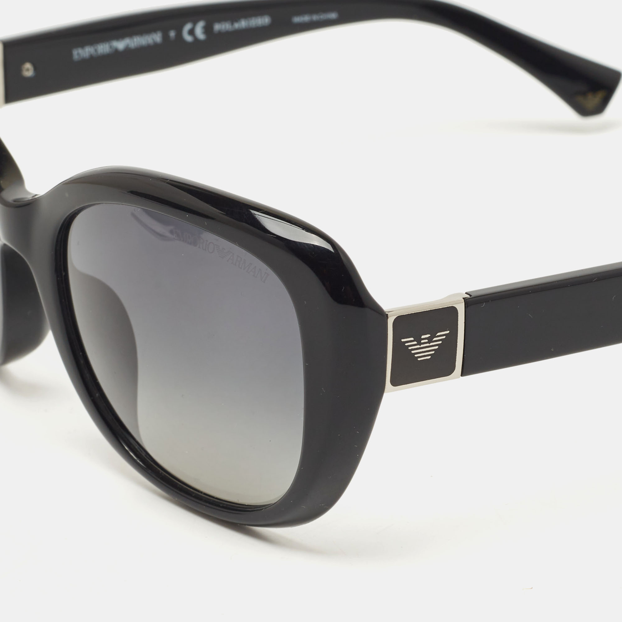

Emporio Armani Black Gradient Polarized Sunglasses