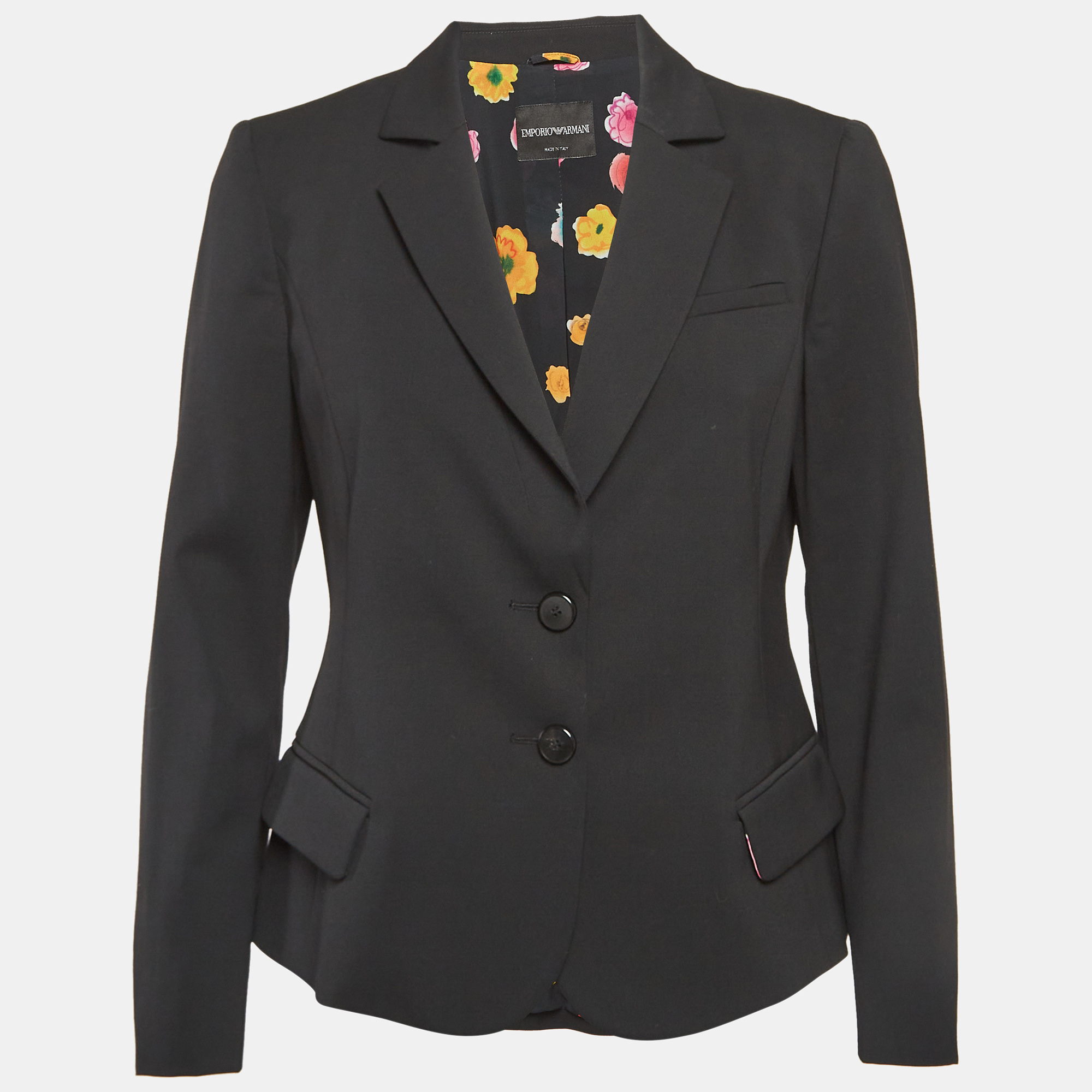 

Emporio Armani Black Wool Single Breasted Blazer M