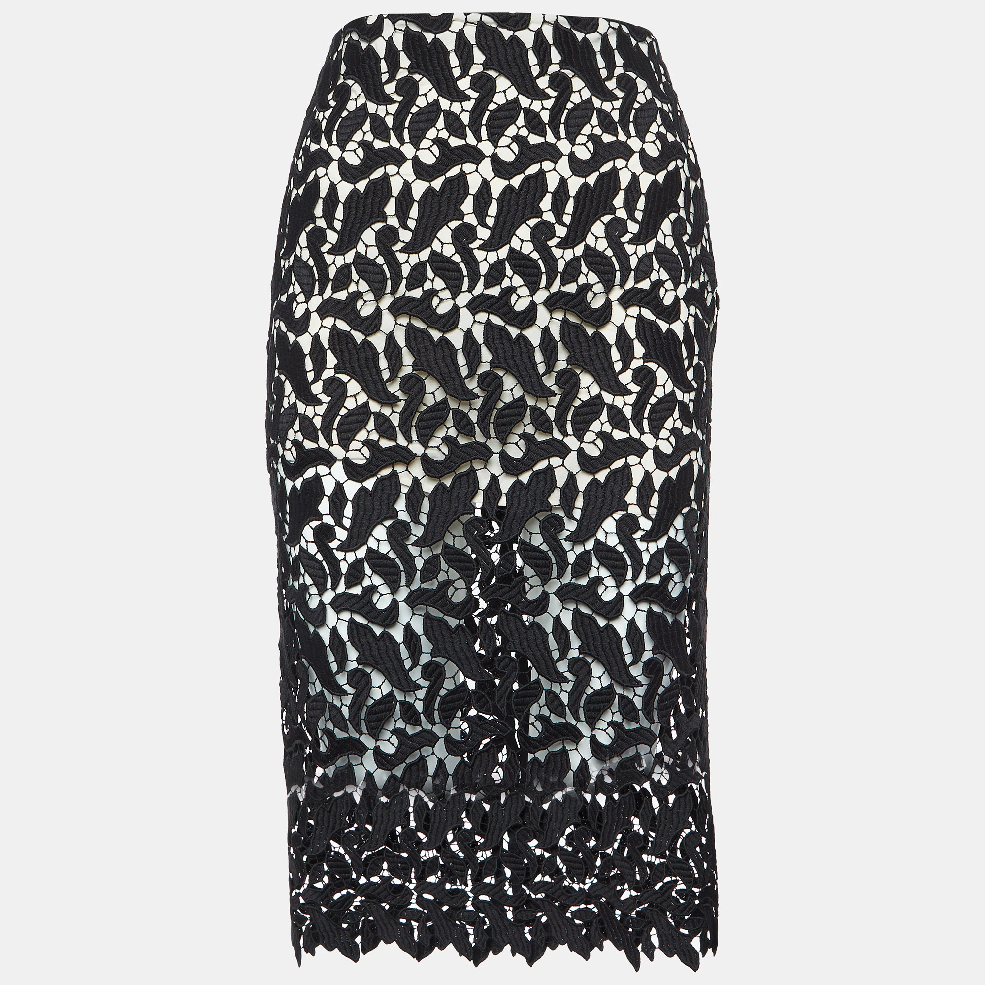 

Emporio Armani Black Lace Midi Skirt S