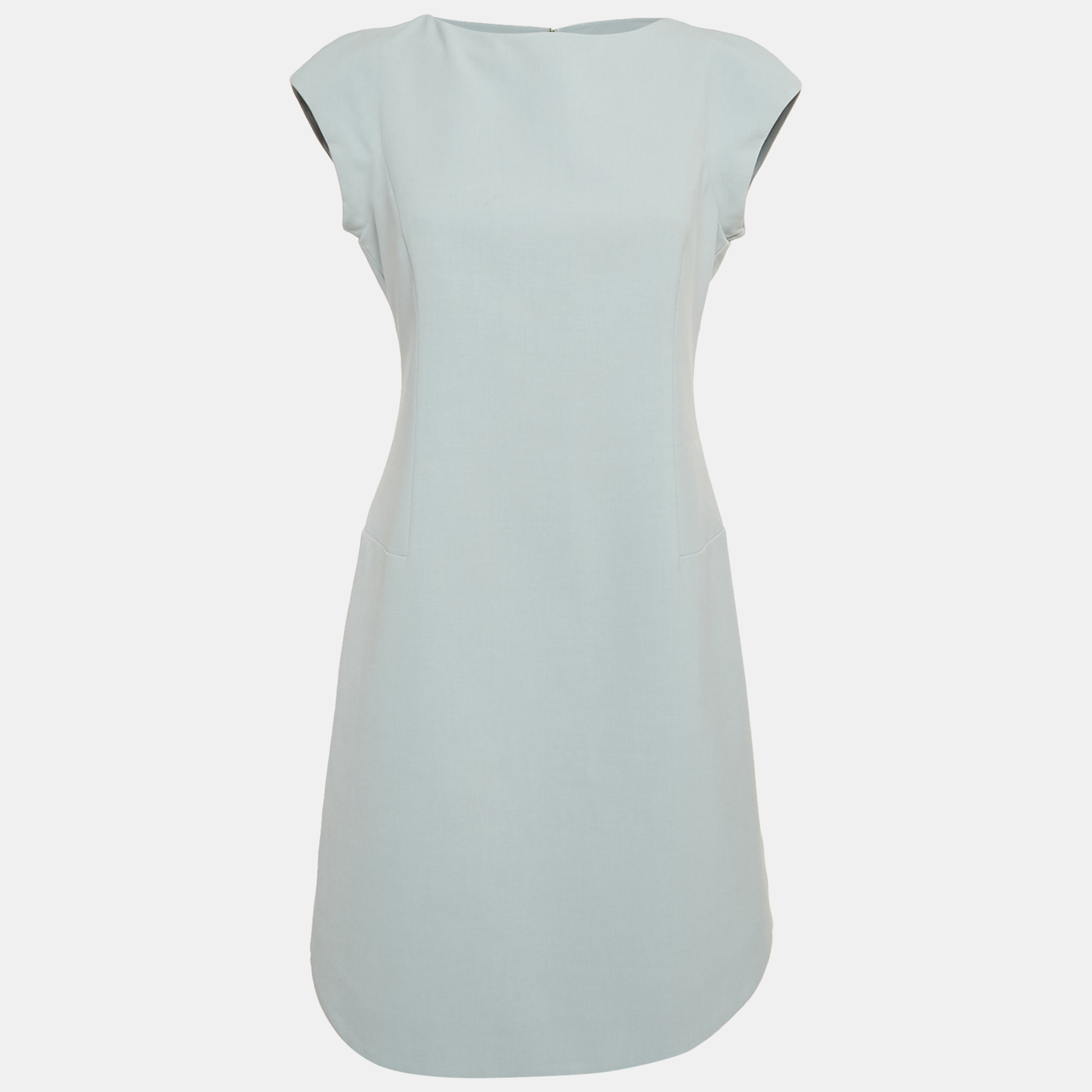 

Emporio Armani Grey Crepe Sleeveless Mini Dress M