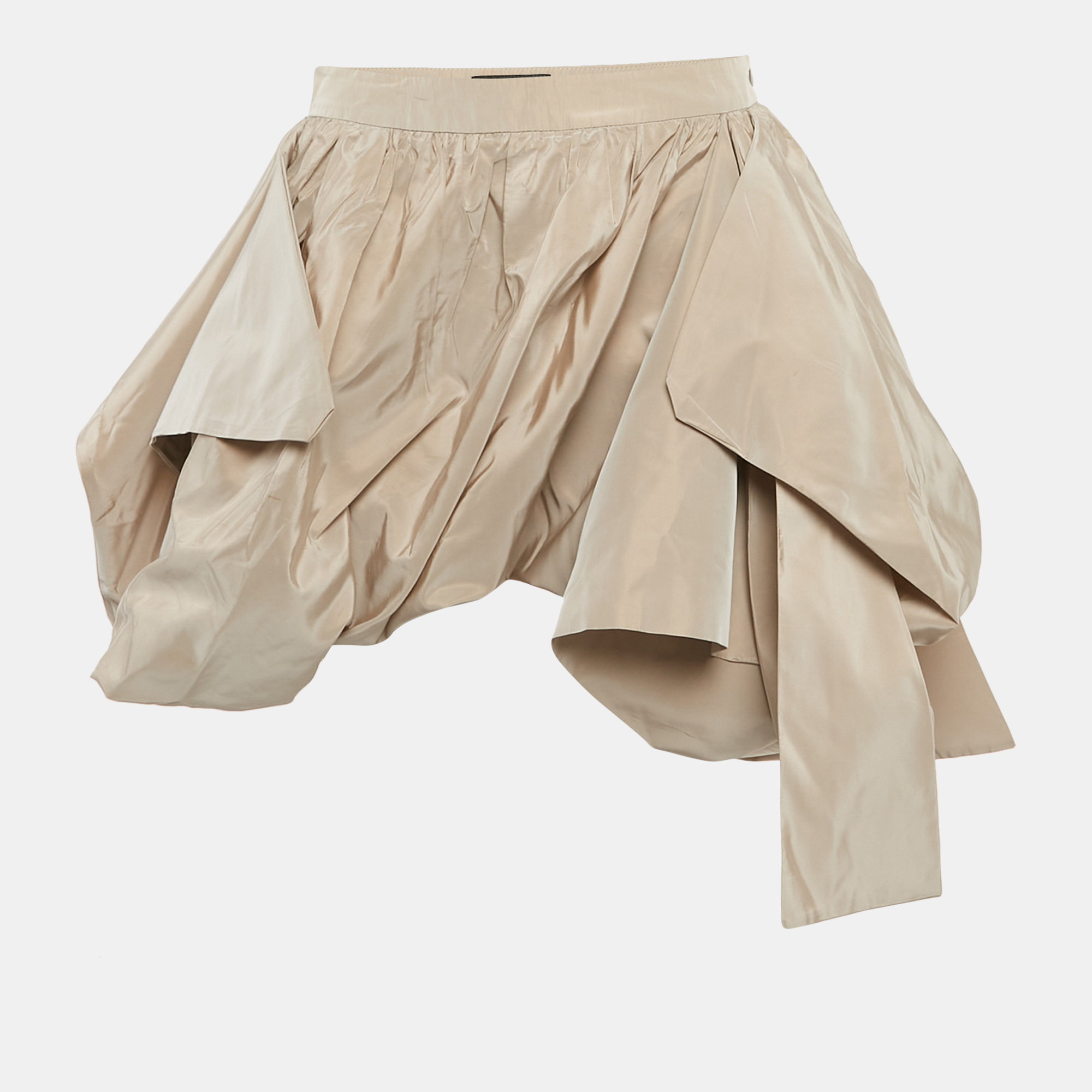 

Emporio Armani Beige Synthetic Asymmetric Skirt M